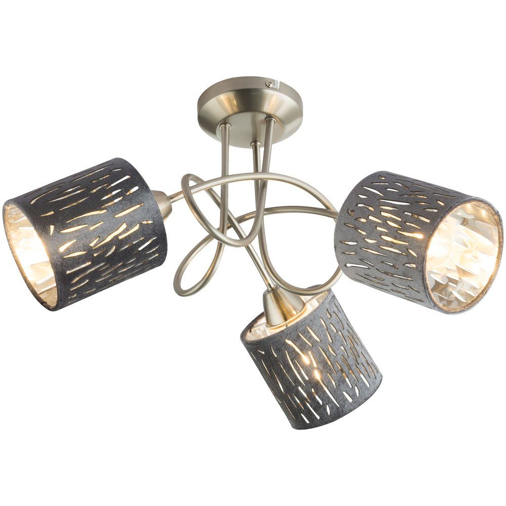 GLOBO LIGHTING Deckenspot, Leuchtmittel nicht inklusive, Decken Lampe Spot Rondell Strahler silber-metallic Wohn Zimmer Leuchte