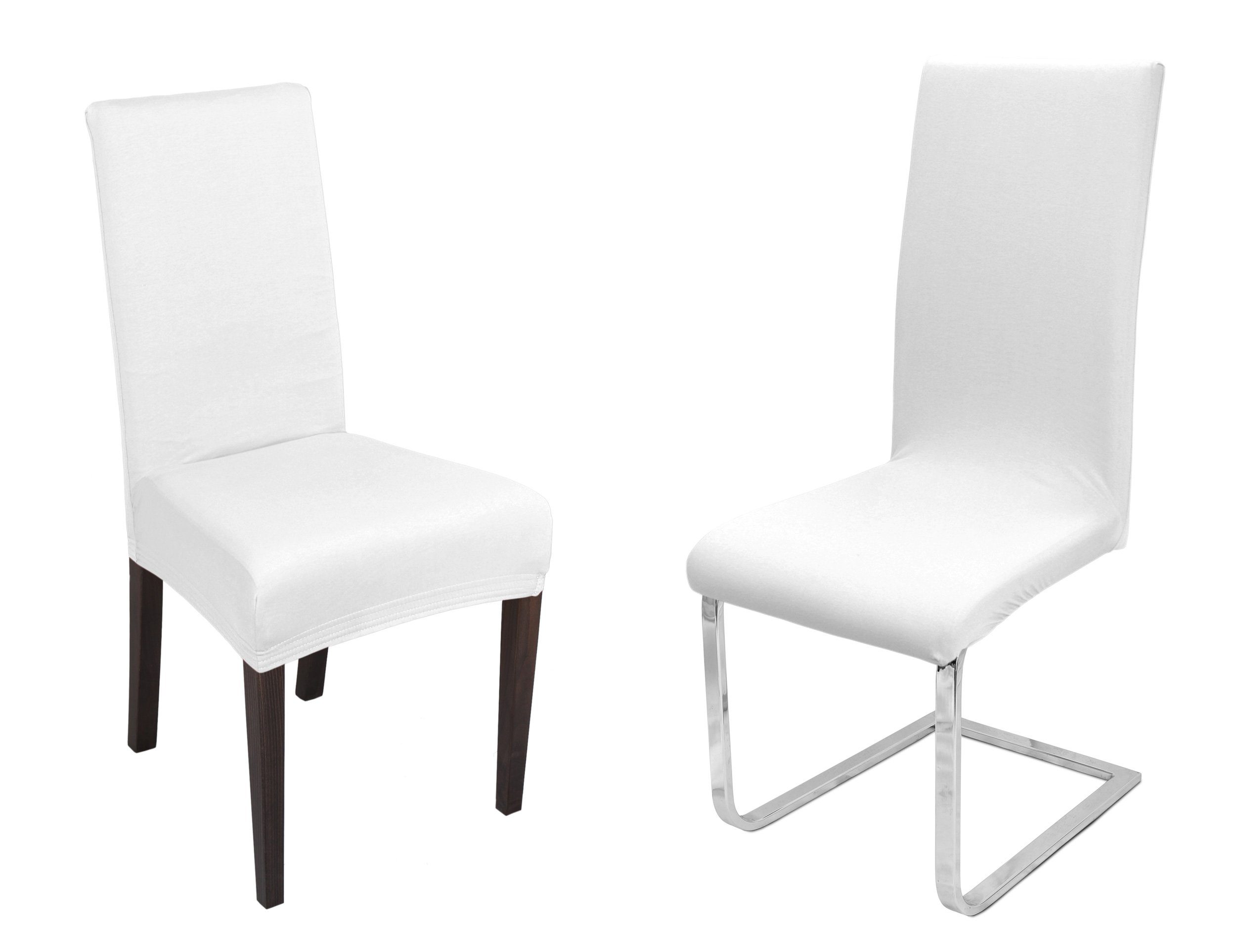 Beautex Stuhlhusse Johanna Stuhlhusse elastische Stretch Husse Bi-Elastic, Baumwolle