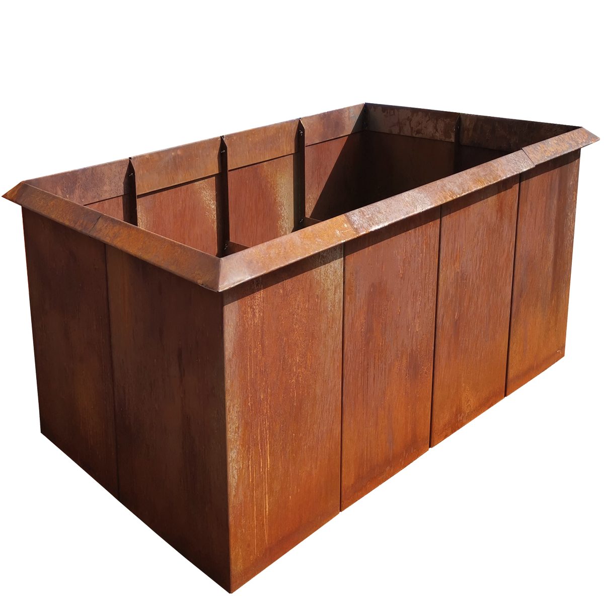 EdelrostPassion Hochbeet, Edelrost,Schneckenkante,Corten Stahl,3mm,H:80cm,B:60-100cm,L:150-400cm