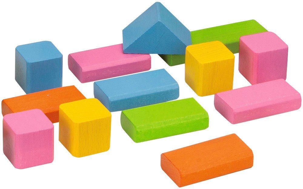 Eichhorn Bunte Holzbausteine Spielbauklötze, Made in Germany, FSC® - schützt Wald