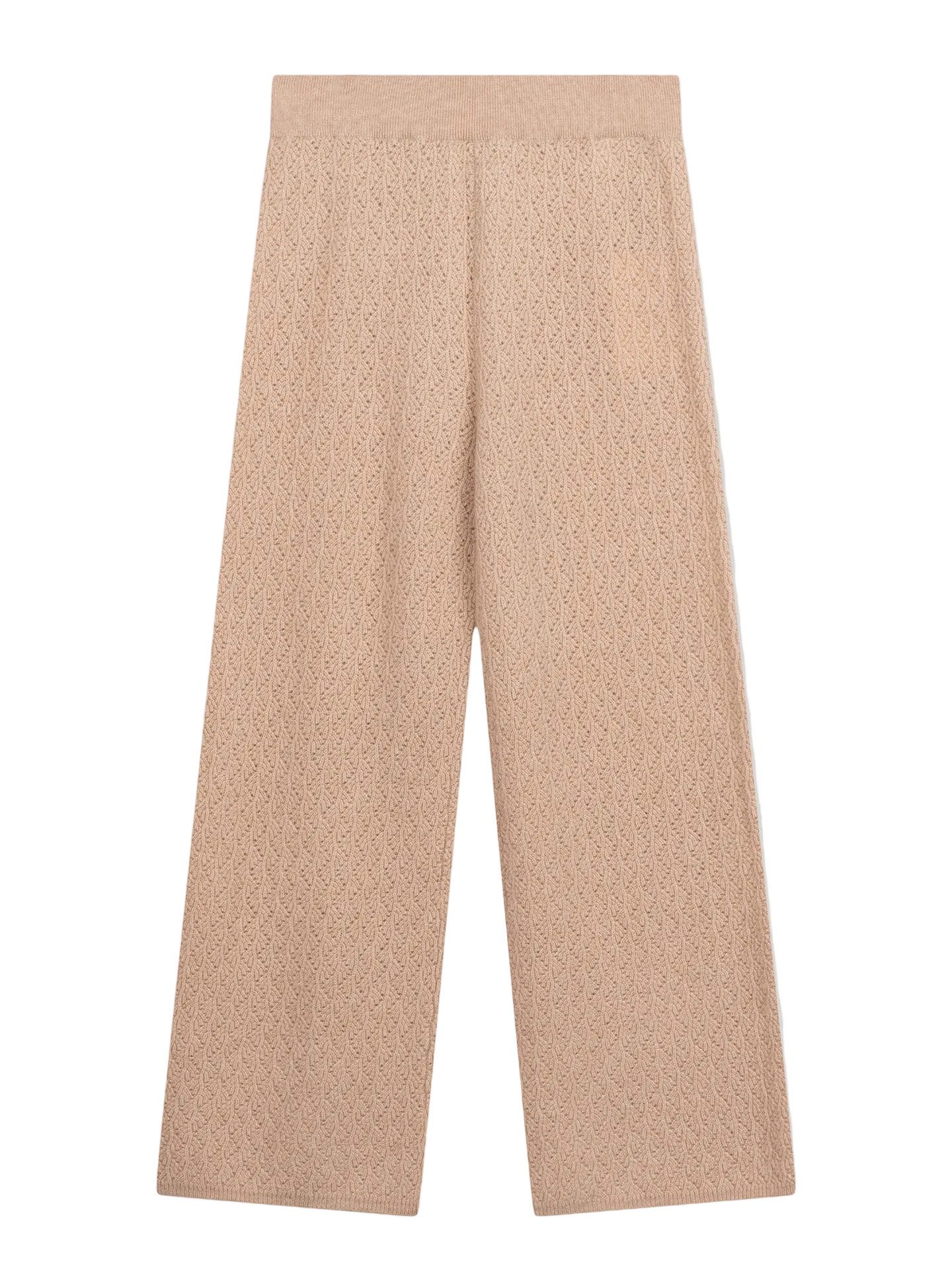 Strickhose Weite Ajour-Strick Kaschmir-Hosen