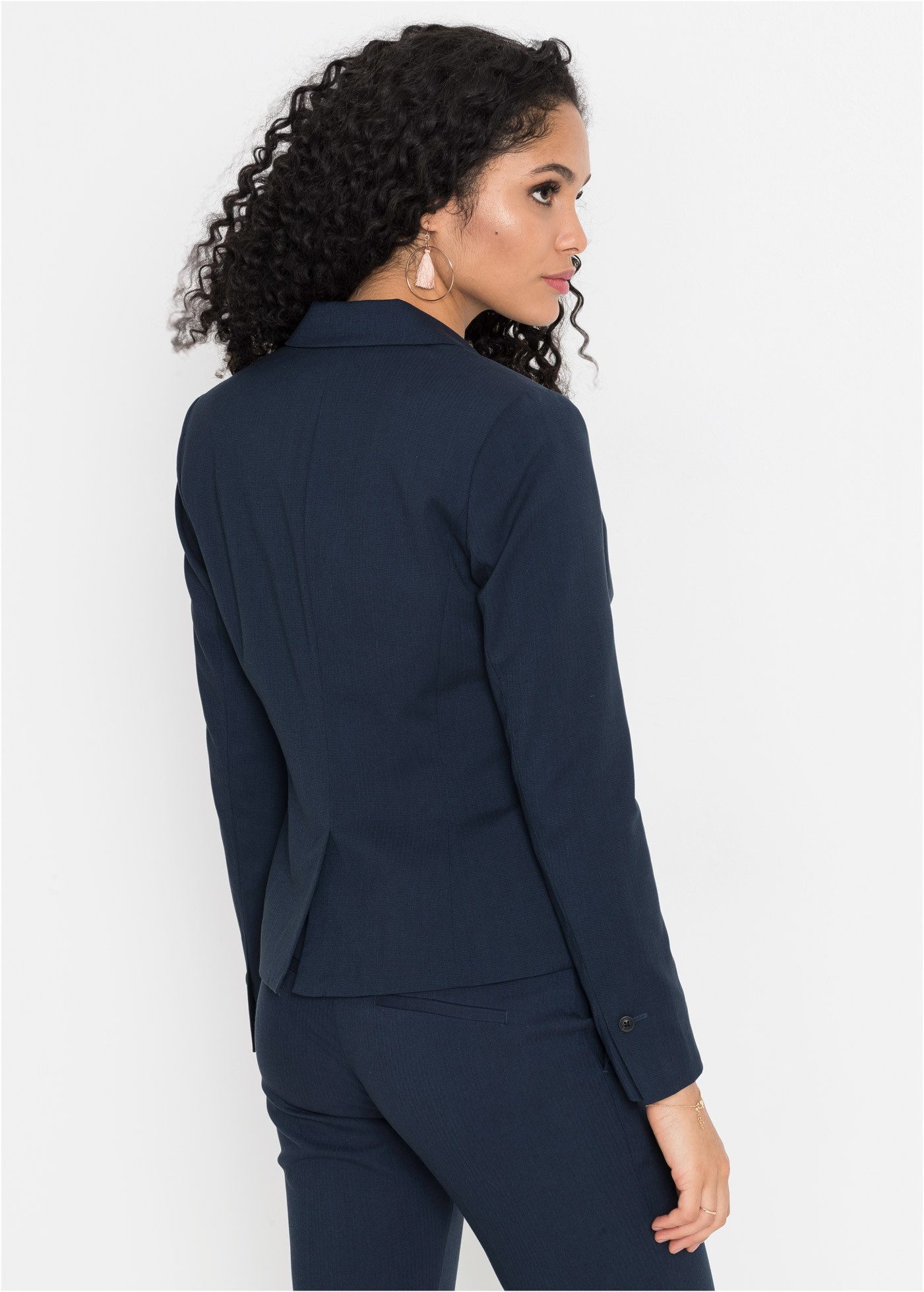bonprix Jackenblazer für stilvollen Auftritt, schmale Passform, voll gefüttert