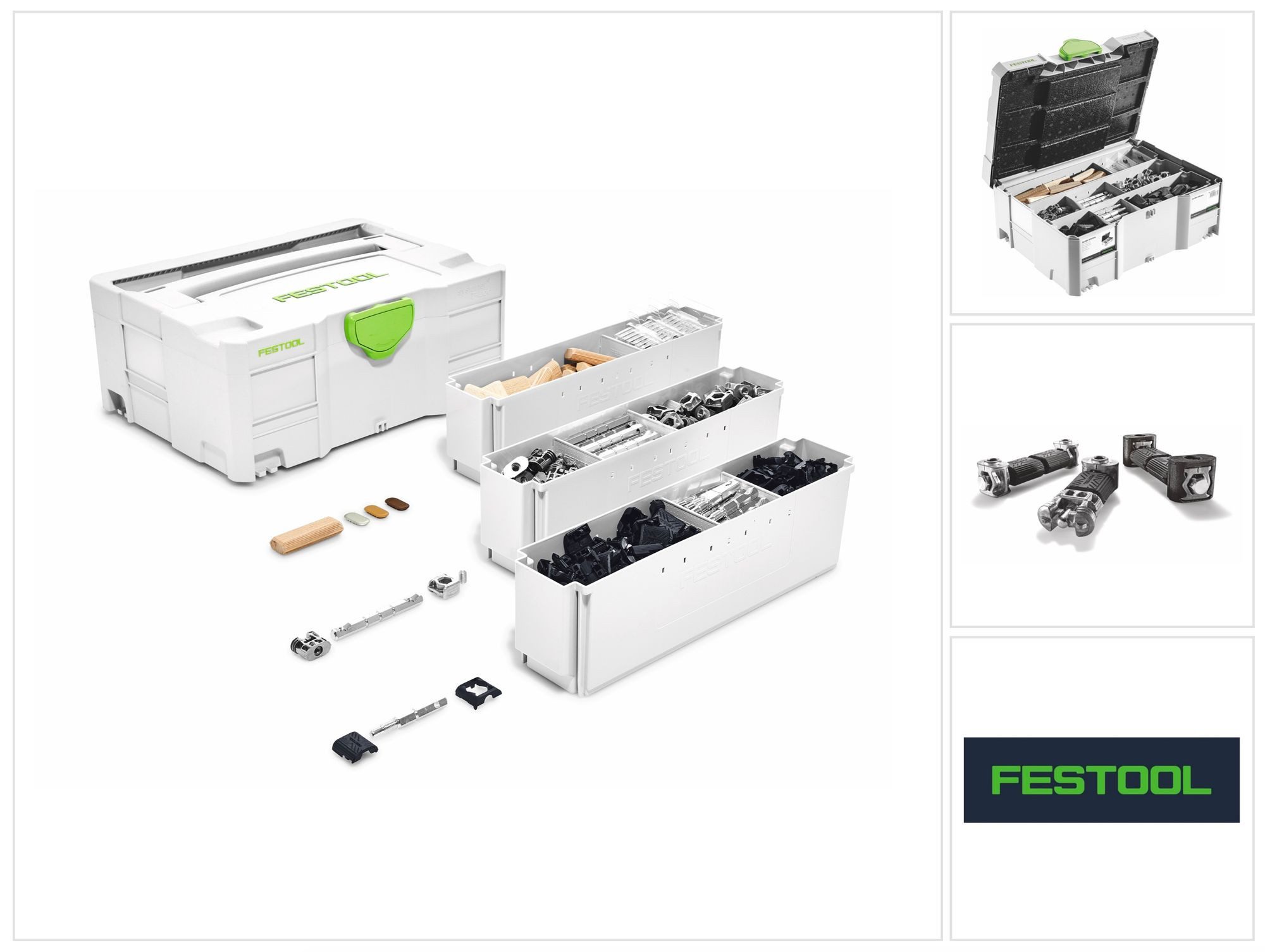 FESTOOL Fräser-Set DOMINO Verbinder Sortiment SV-SYS D14 (201353) Eck