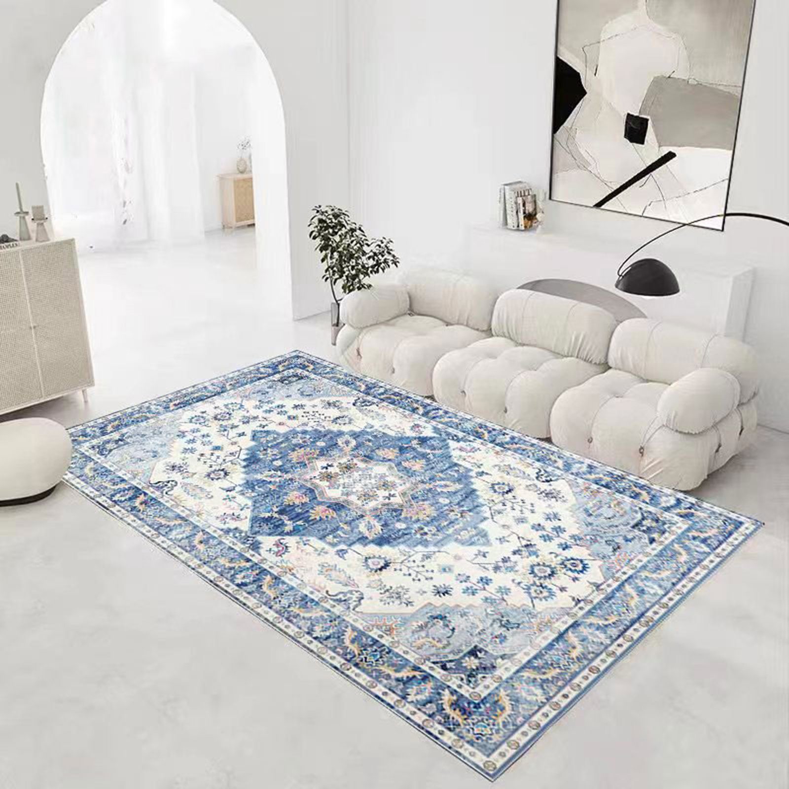 Schlafzimmer wasserdicht, Rosnek, #1 Unterseite, zottelig, Bad, Tür Marokkanisch, rutschfeste Orientteppich Deko Wohnzimmer für