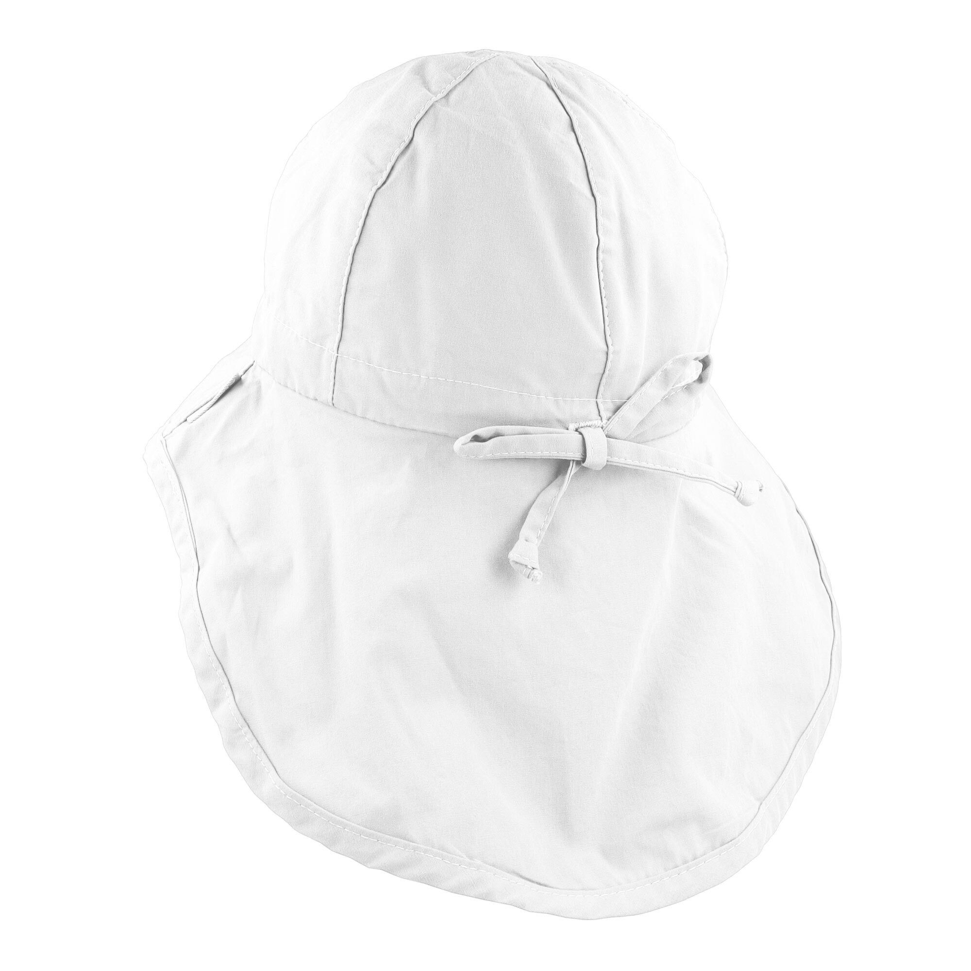 MAXIMO Fischerhut GOTS MINI GIRL-Flapper Nackenschutz, Bindeband, Waschoptik, UV (1-St) Washed Look
