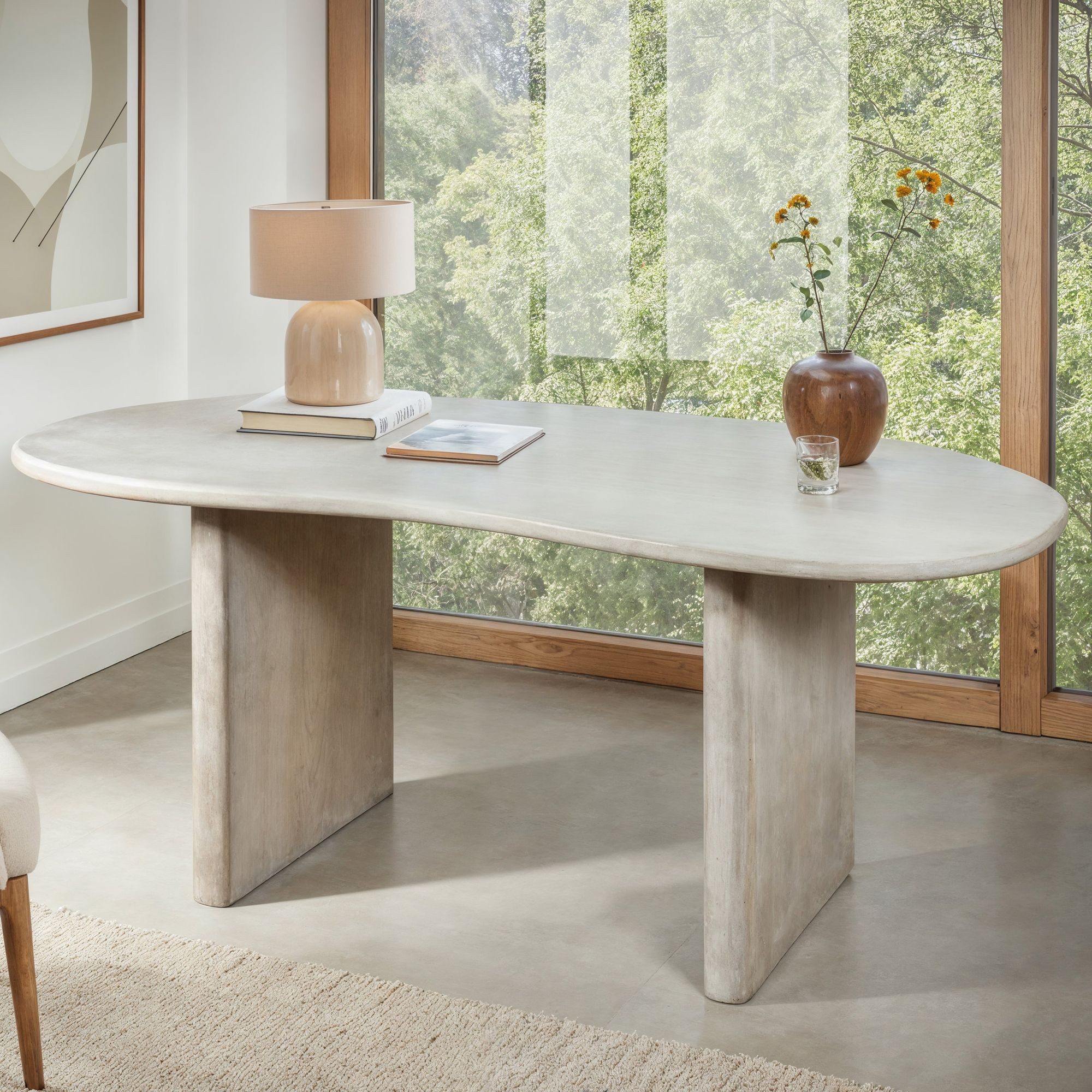 FINEBUY Schreibtisch FB111752 Bürotisch 180 cm Massivholz Computertisch Nie günstig online kaufen