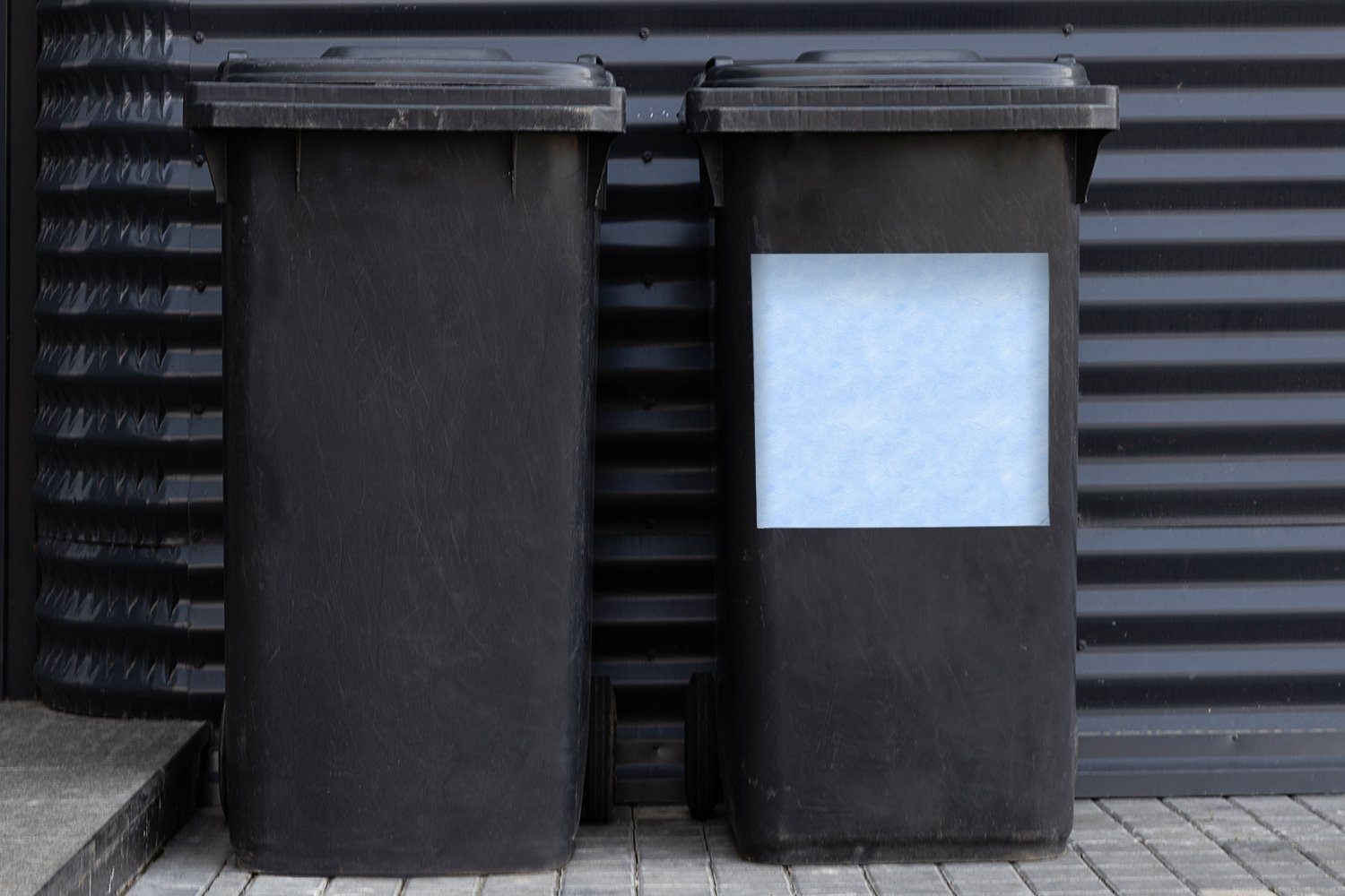 Leder - Wandsticker Mülltonne, Abfalbehälter St), Container, (1 MuchoWow Textur - Sticker, Tiere Mülleimer-aufkleber,
