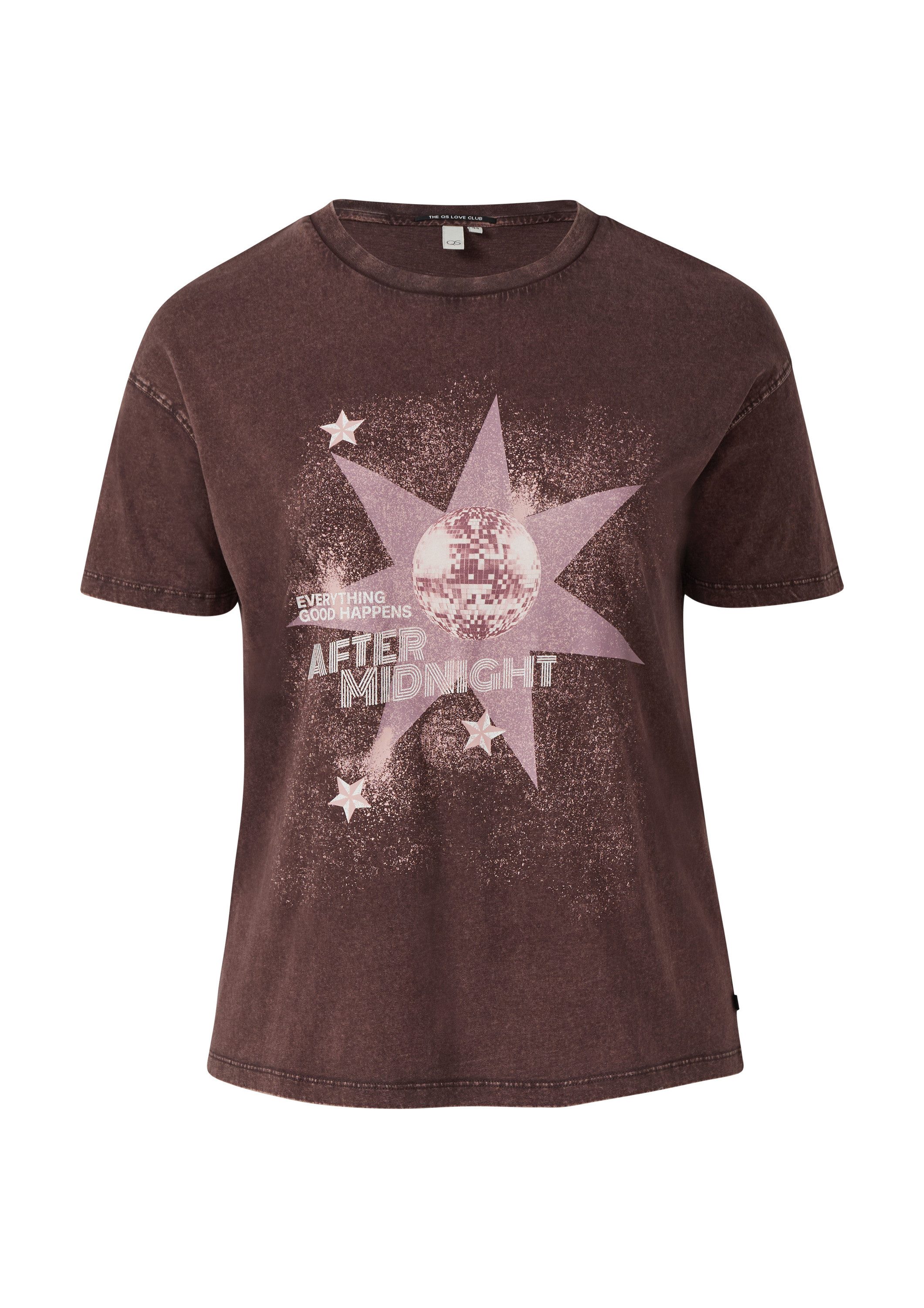 QS Kurzarmshirt T-Shirt T-Shirt mit Print günstig online kaufen