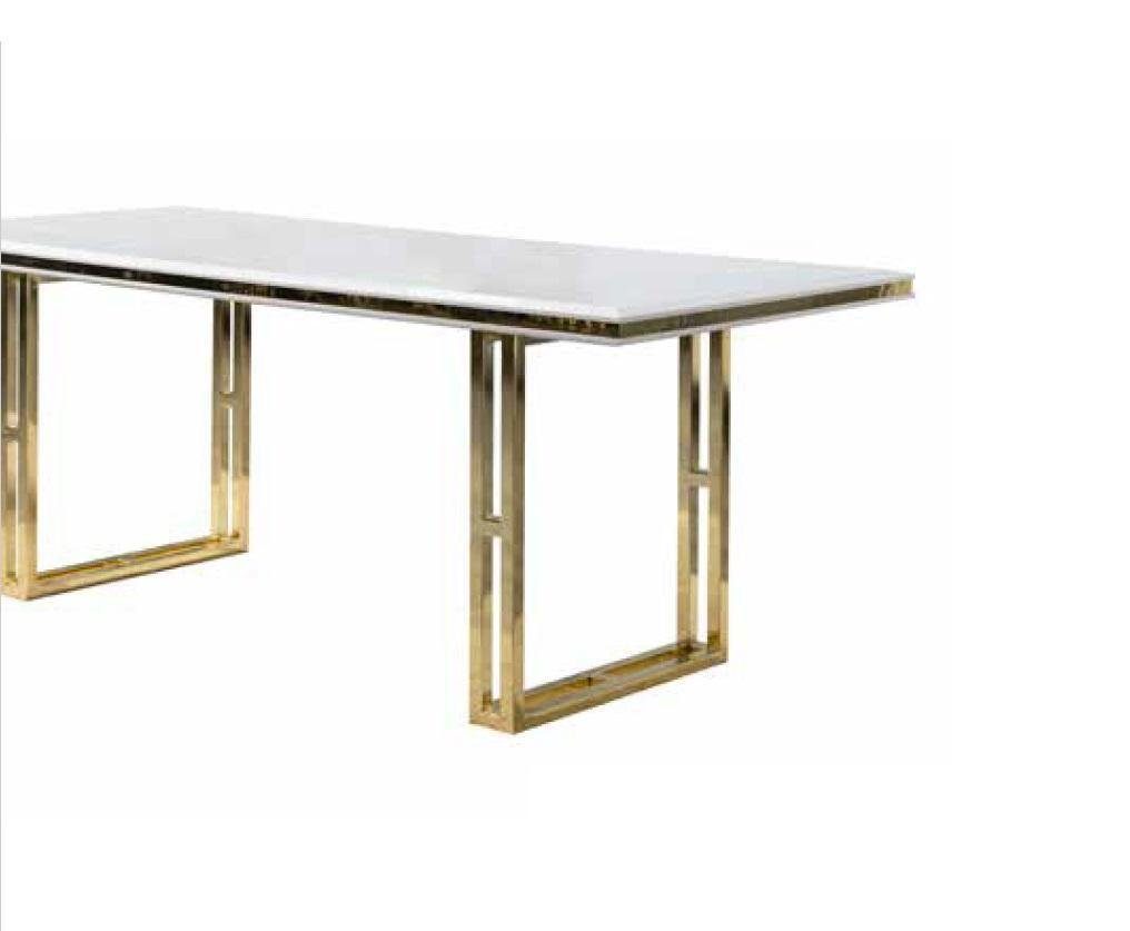 Garnitur Esszimmer Gold 6x Esszimmer-Set Kommode Tisch Tisch JVmoebel 8tlg. Set Stühle
