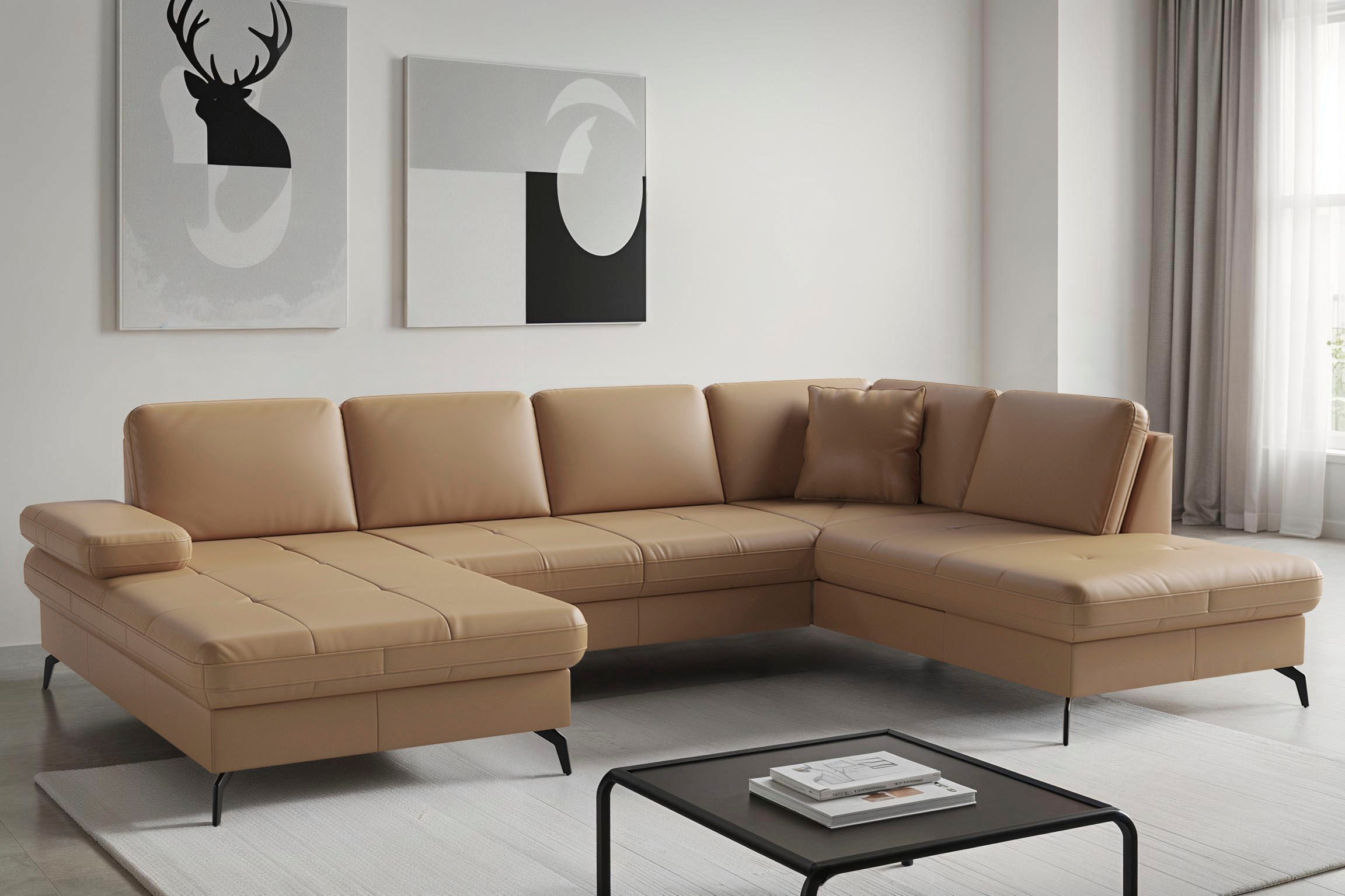 sit&more Wohnlandschaft Morris Jubi, Breite 300 cm, mit Armteilfunktion, optional mit Bettfunktion