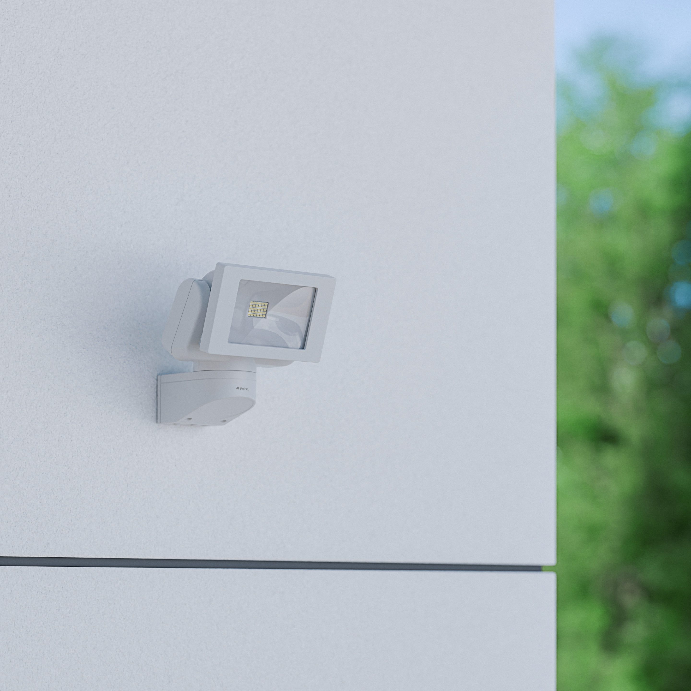 steinel LED Wandstrahler LS 150, ohne Bewegungsmelder, LED fest integriert, Neutralweiß, 14,7 W, schwenkbar, neutralweiß, IP44