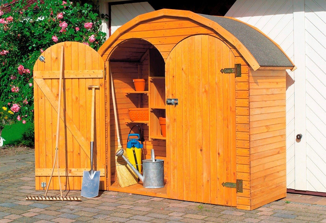 promadino Garten-Geräteschrank Roma groß, BxT: 195x83 cm