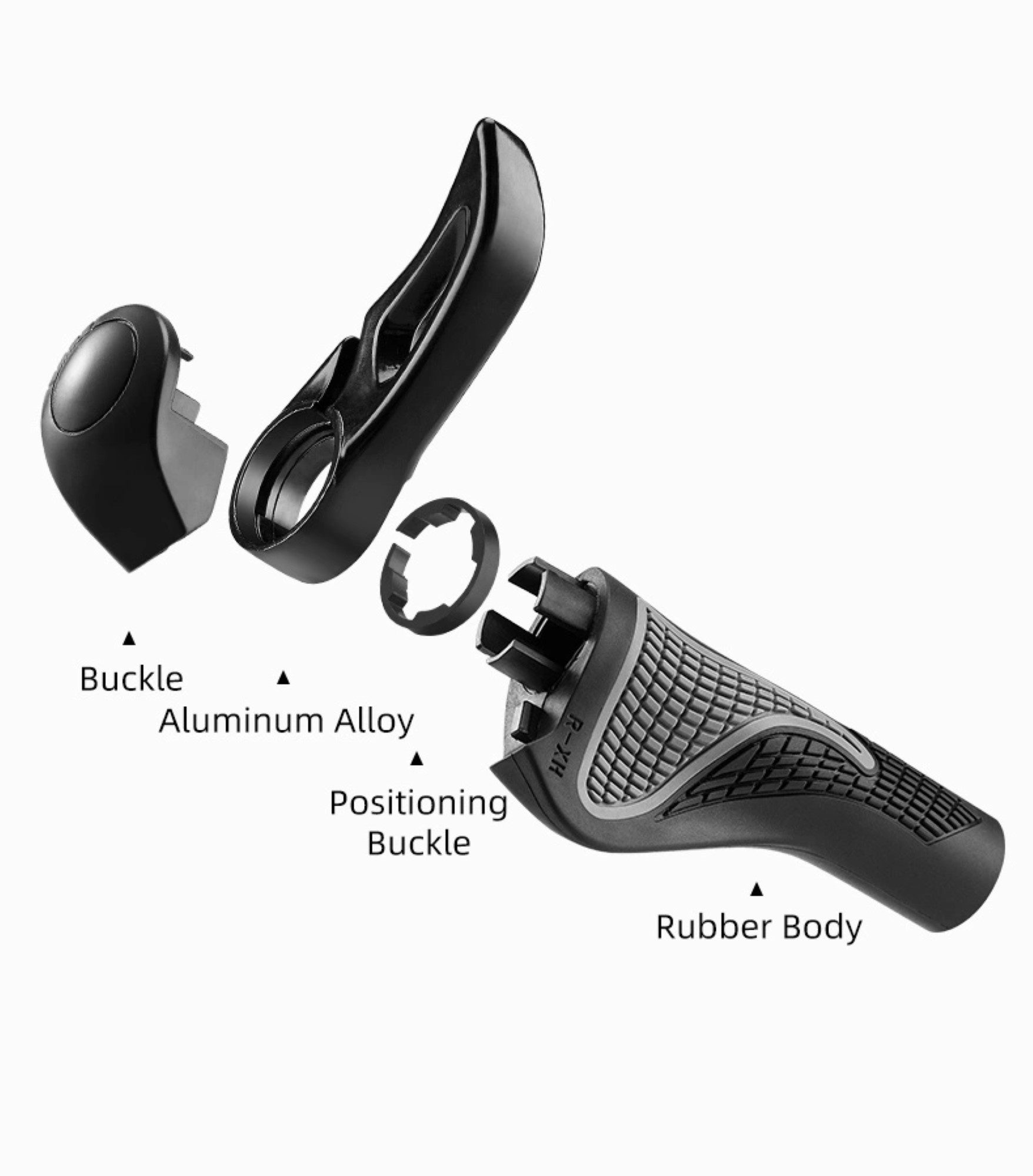 ROCKBROS Fahrradhalter -Set mit Hupen Griffe mit Anti-Rutsch-System einfache Installation