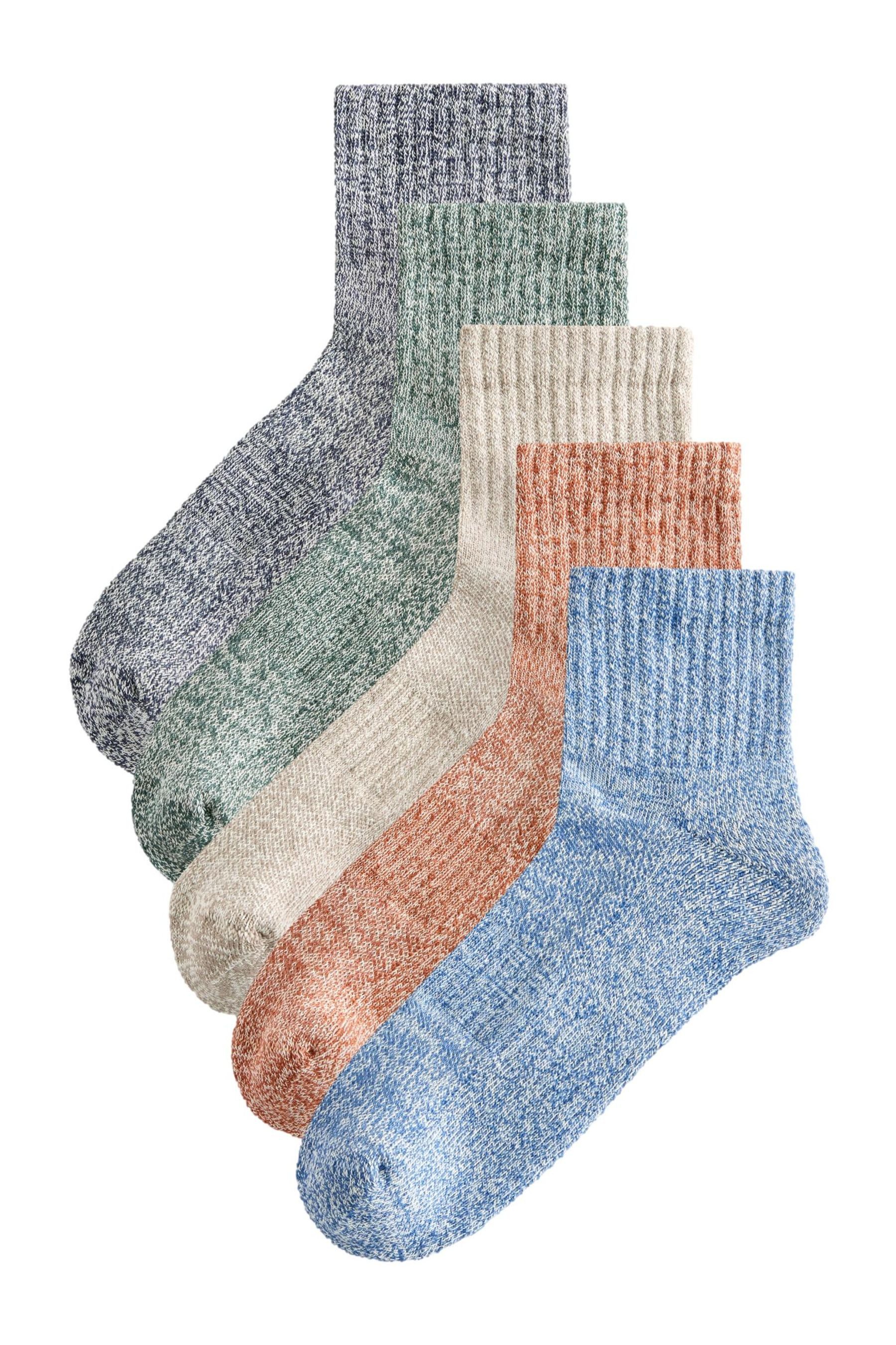 Basicsocken Mittelhohe Sneakersocken mit Drehdetail, 5er-Pack