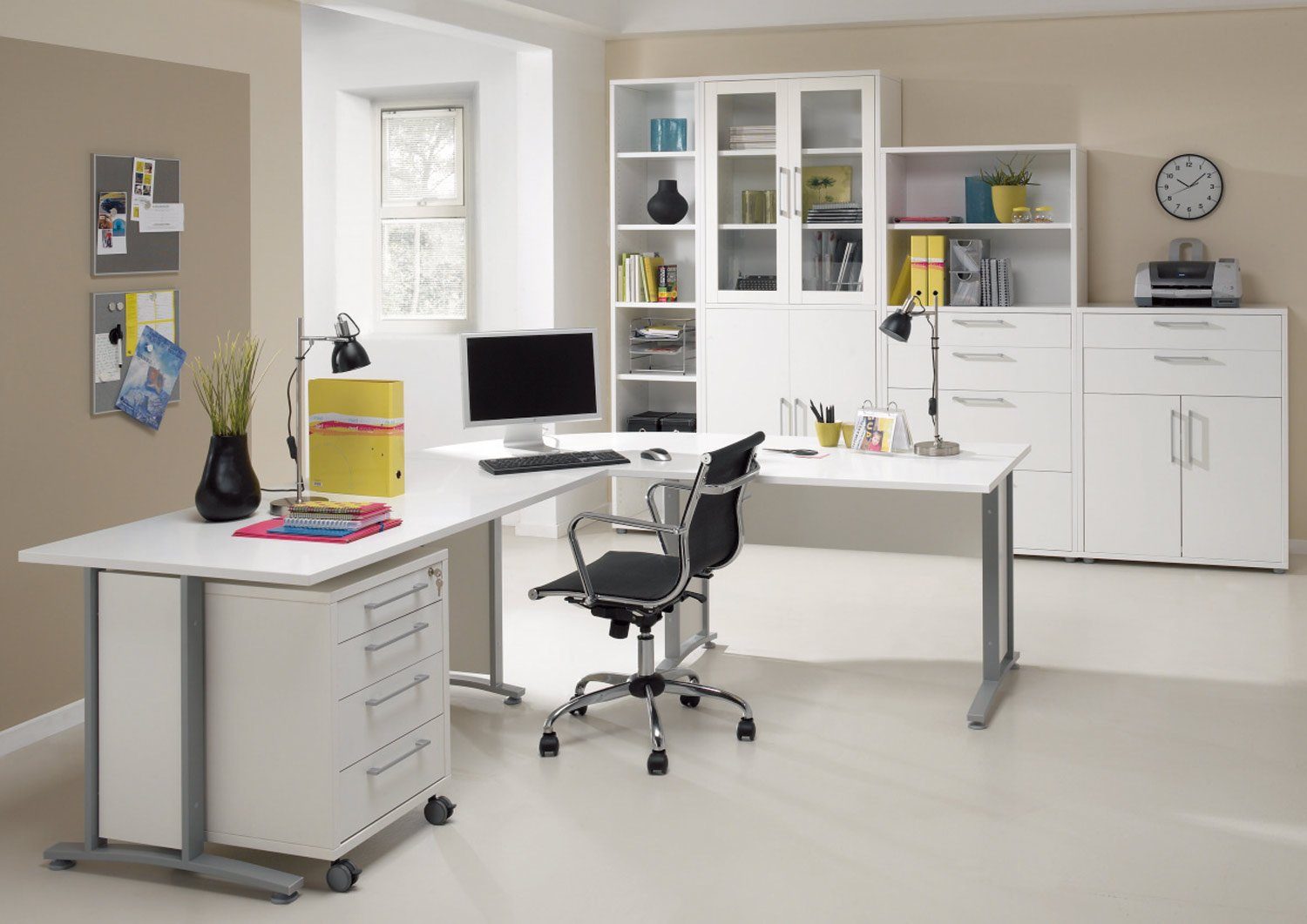 Tvilum Regalelement Türen 2er Set für Regale PRIMA, Weiß matt, B 84 x H 105 cm