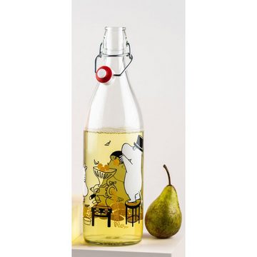 Muurla Kindergeschirr-Set Glasflasche Mumins Moomin Fruits (1,0 L)