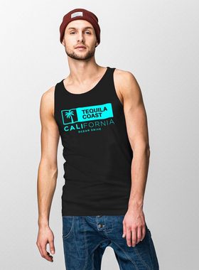 Neverless Tanktop Herren Tank-Top California Print Ocean Drive Kalifornien Palme Sommer Fashion StreetstyleMuskelshirt Muscle Shirt Neverless® mit Print