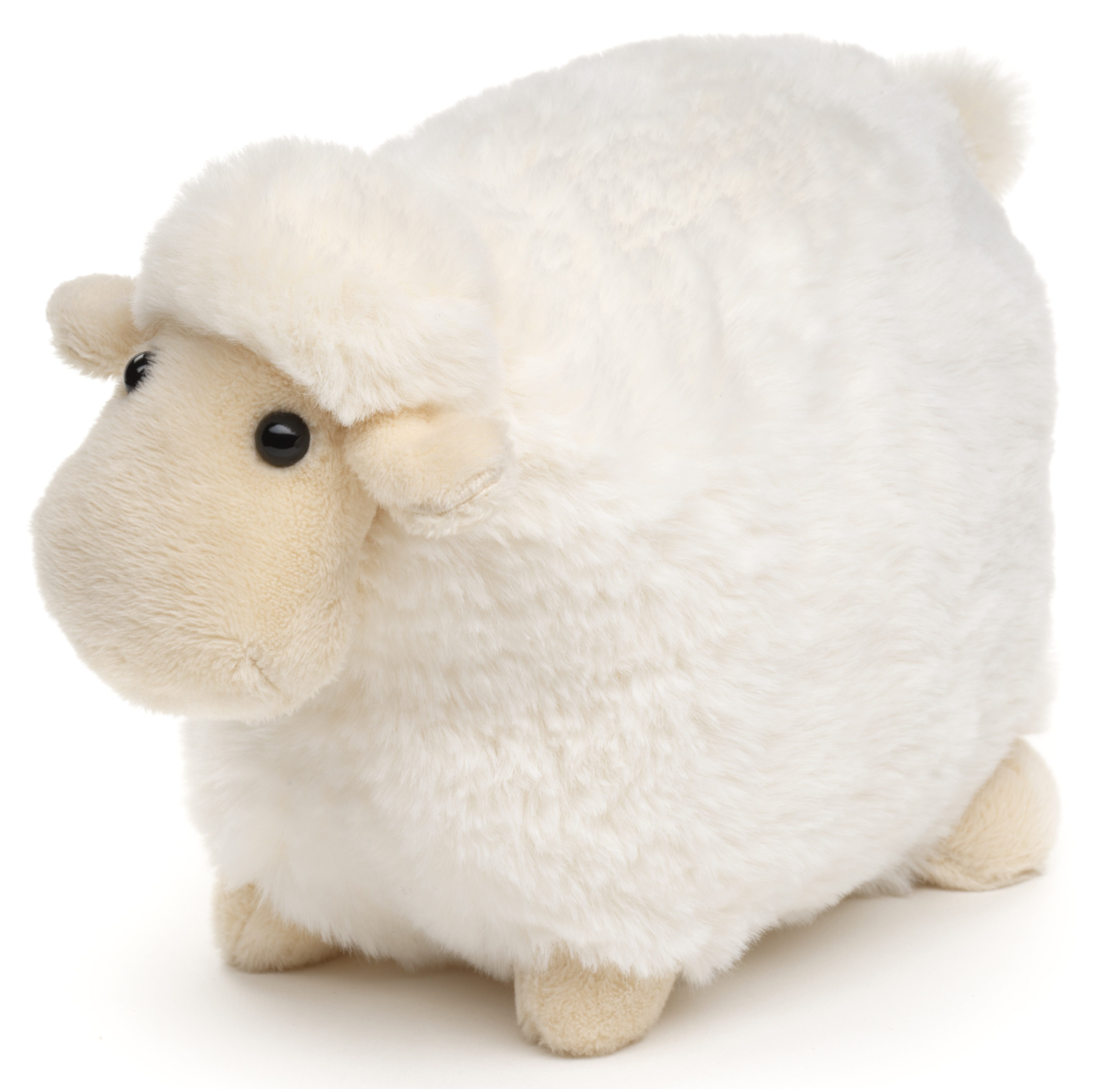 Uni-Toys Kuscheltier Lamm - versch. Fellfarben - 19 cm (Länge) - Plüsch-Schaf - Plüschtier, zu 100 % recyceltes Füllmaterial
