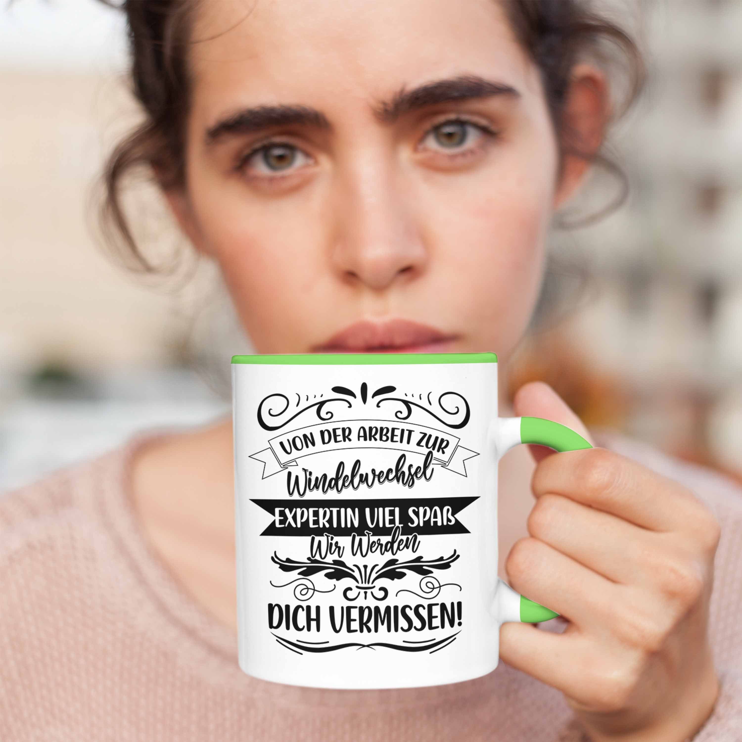 Trendation Tasse Mutterschutz Abschied Tasse Kollegi Geschenk Mutterschutz Grün Kaffeetasse