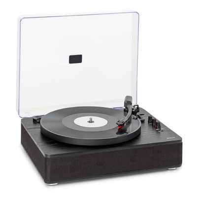 Auna TT-Classic Plus Plattenspieler (Riemenantrieb, Bluetooth, Schallplattenspieler mit Lautsprecher Vinyl Plattenspieler)