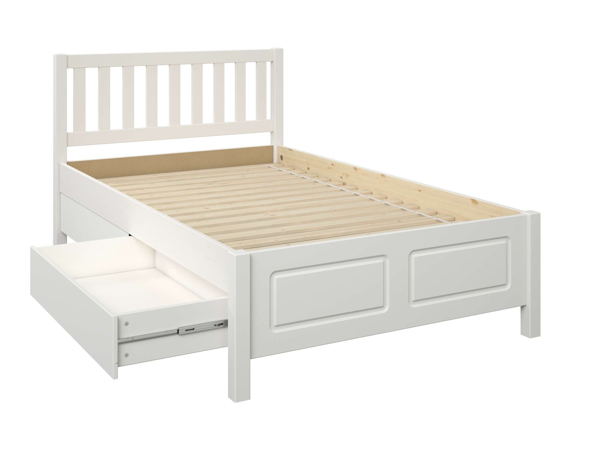 OTTO home Stauraumbett Synnra, maximaler Stauraum, 4 Schubladen, Made in EU, Landhausstil (Liegefläche 120x200 cm, inklusive Lattenrost), FSC® zertifiziert, Kas – Bild 4 von 5