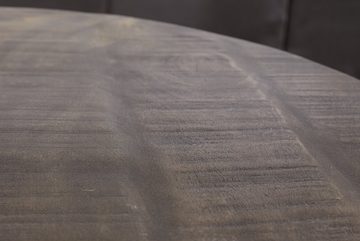riess-ambiente Couchtisch DRUMP STORAGE Ø70cm grau / silber (Einzelartikel, 1-St), Wohnzimmer · Massivholz · rund · Metall · mit Stauraum · Industrial
