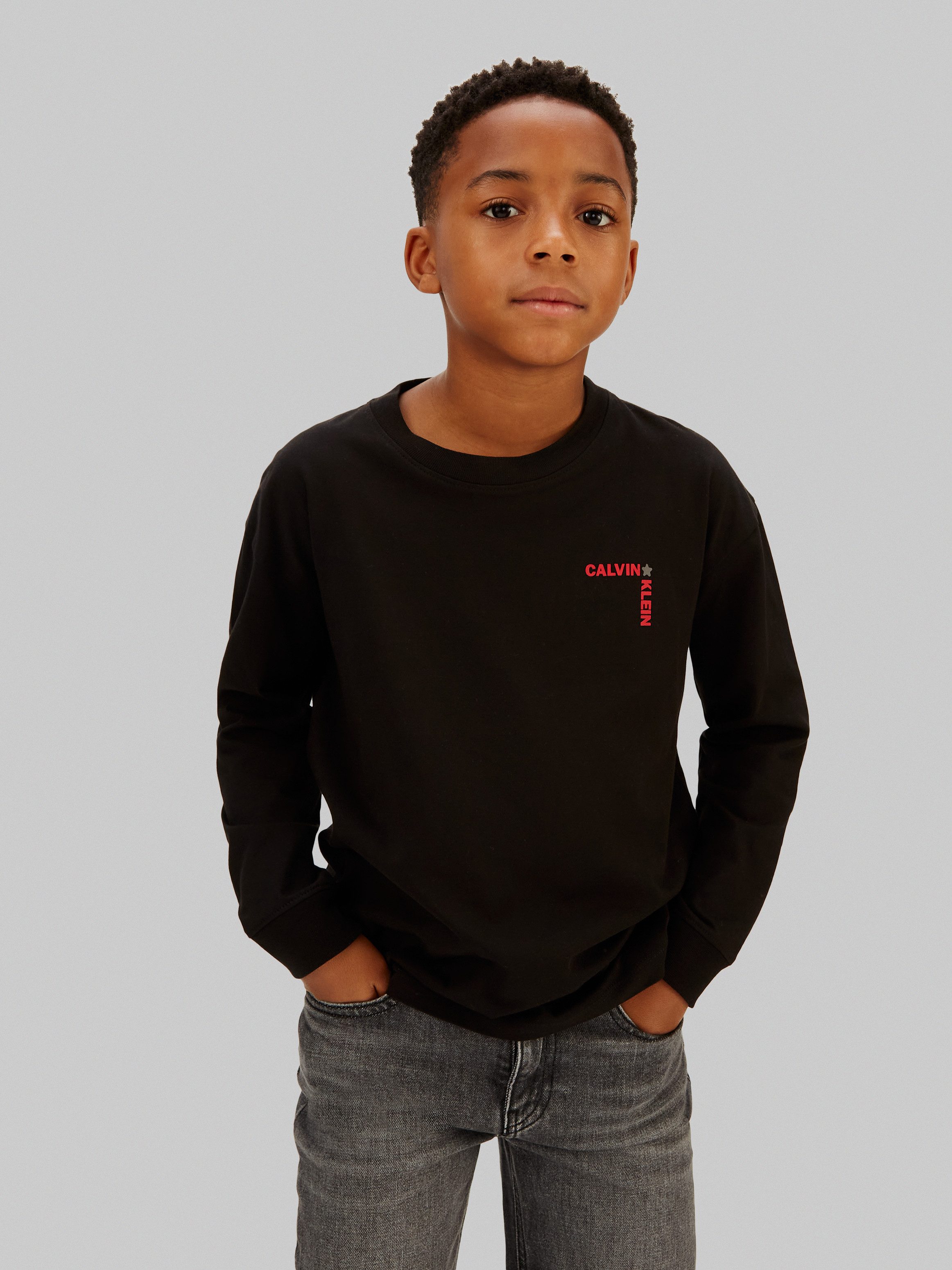 Calvin Klein Jeans Langarmshirt Regular fit, für Kinder bis 16 Jahre