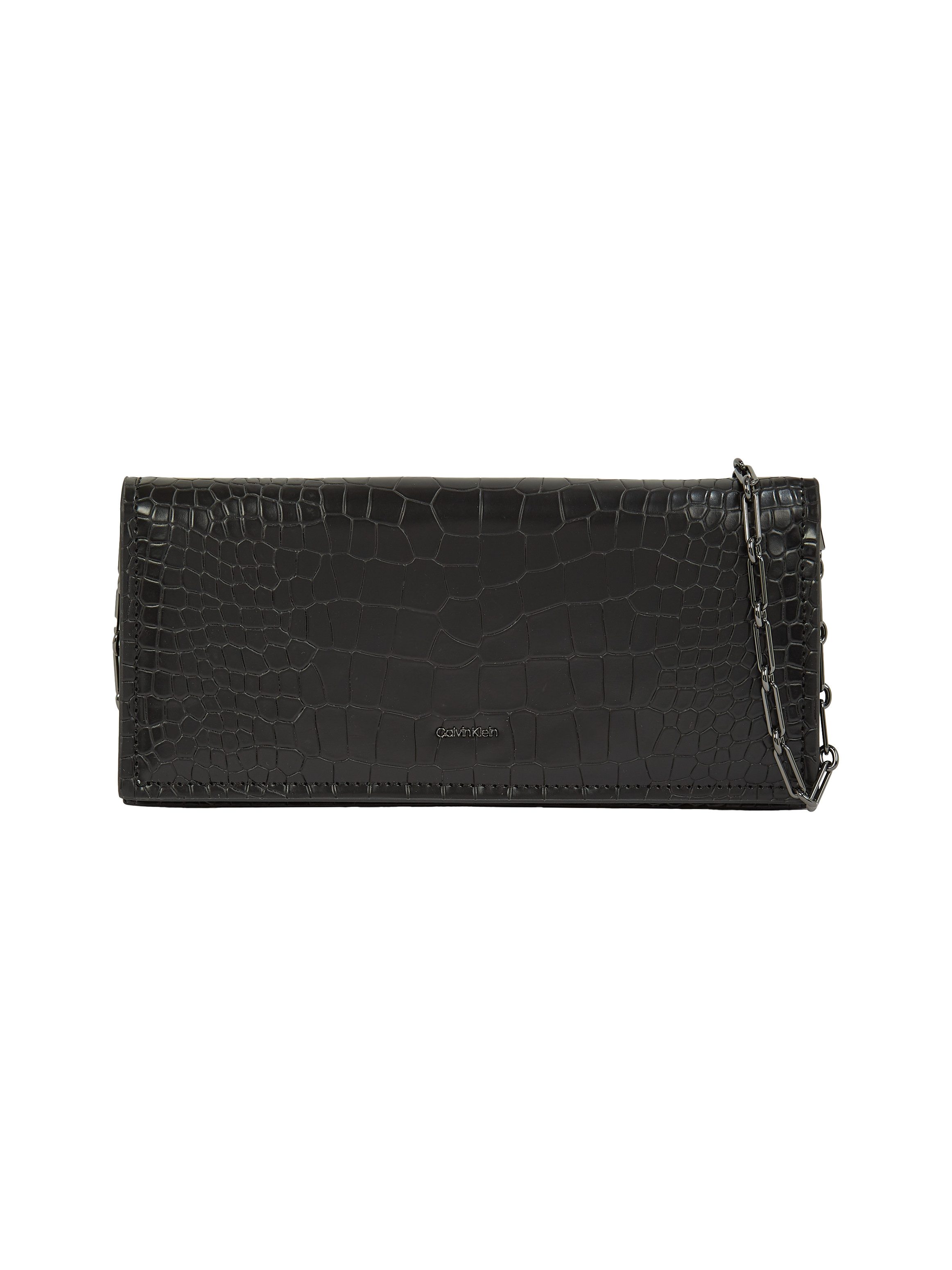 Calvin Klein Umhängetasche CK GLOW CHAIN MINI BAG_CROCO, Handtasche Damen Schultertasche Tasche Damen klein