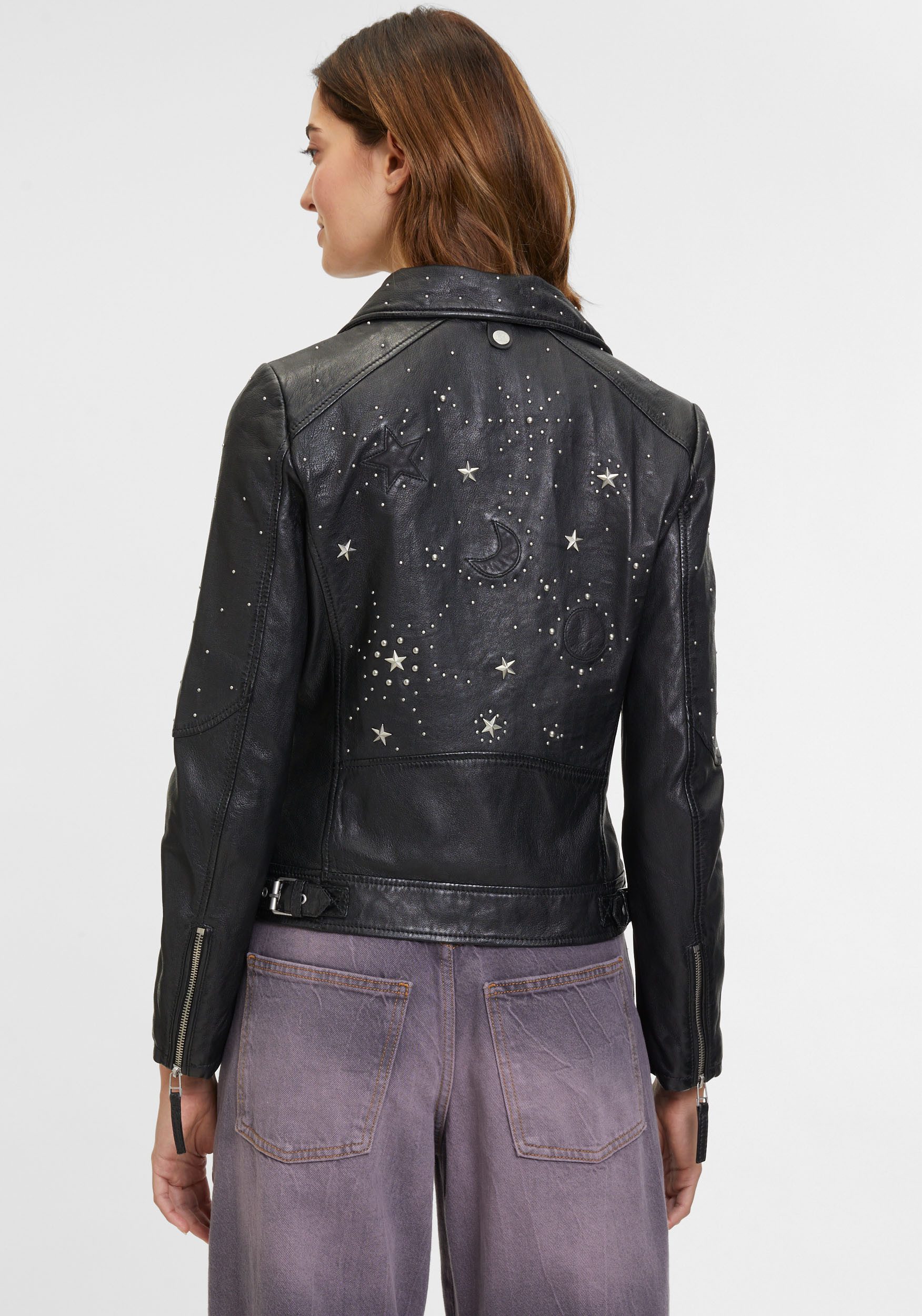 Mauritius Lederjacke GWNoelia mit asymetrischem Reißverschluss, günstig online kaufen
