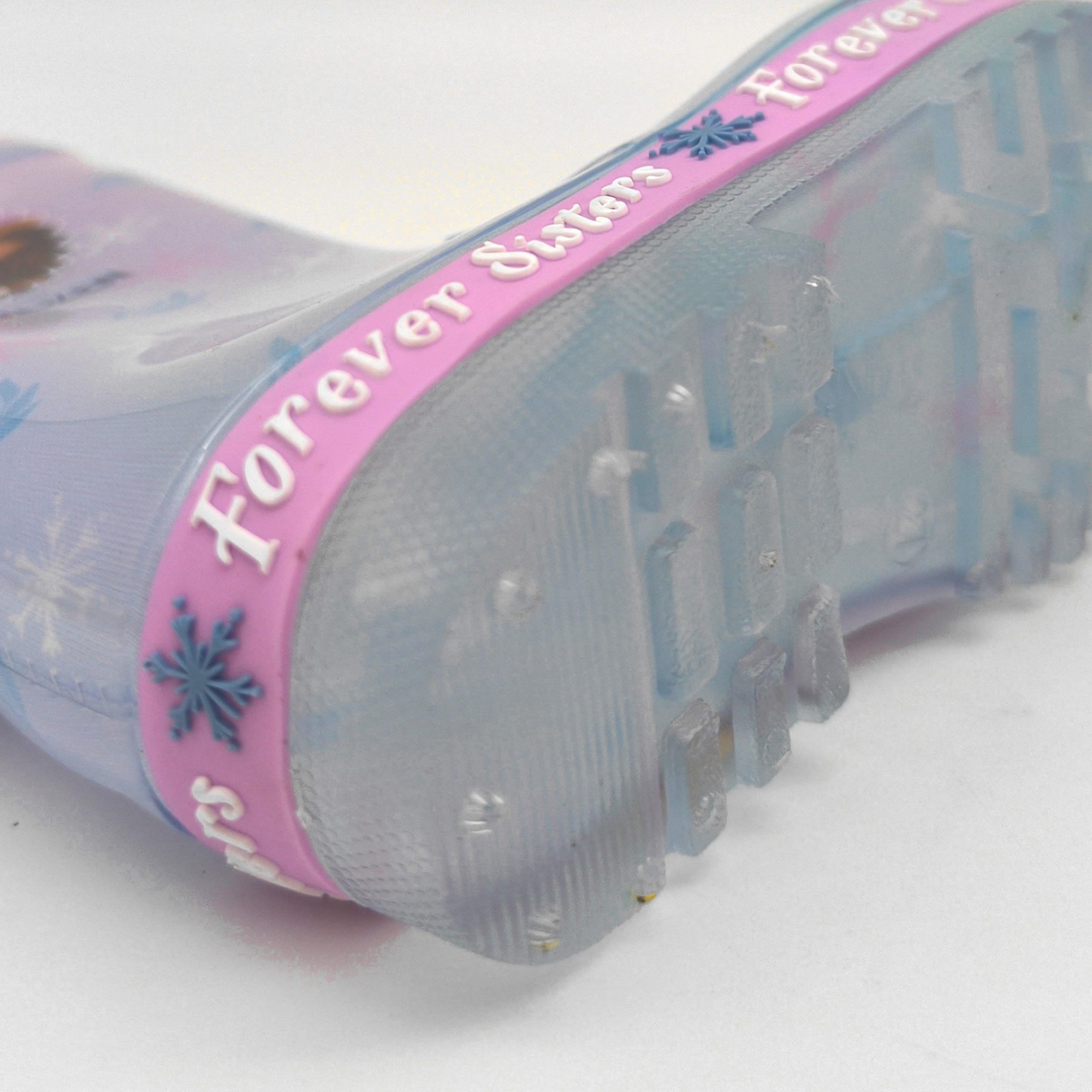 Disney Frozen Kinder Gummistiefel Anna & Elsa Eiskönigin Regenstiefel Mädchen Gummistiefel flexible Anti-Rutsch-Profilsohle sorgt für Trittsicherheit