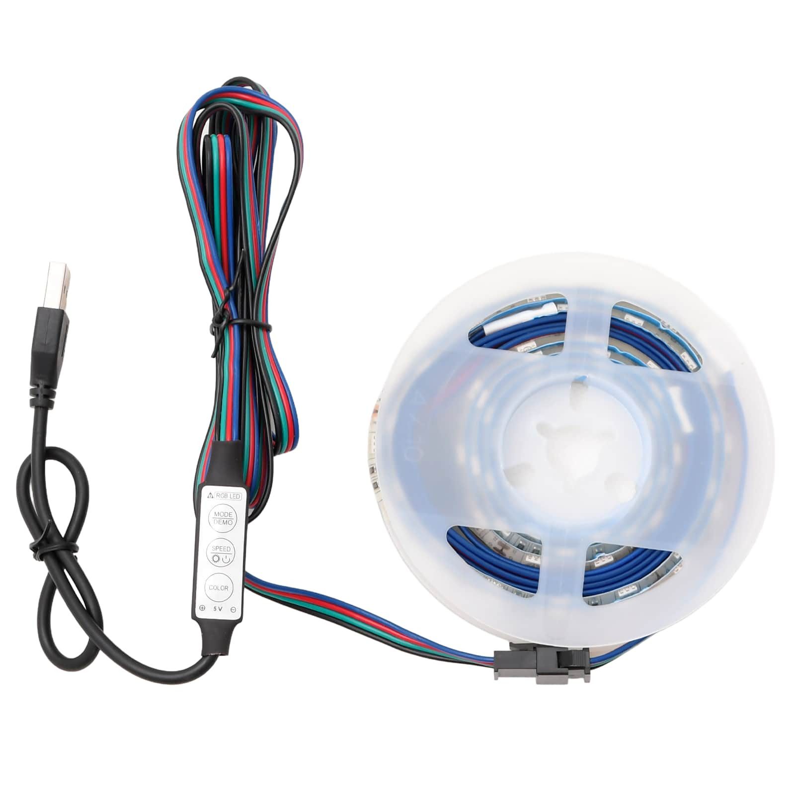 vidaXL Bett LED Streifen mit LED-Lichtleisten Schwarz 180 cm SMD5050 (1-tlg)
