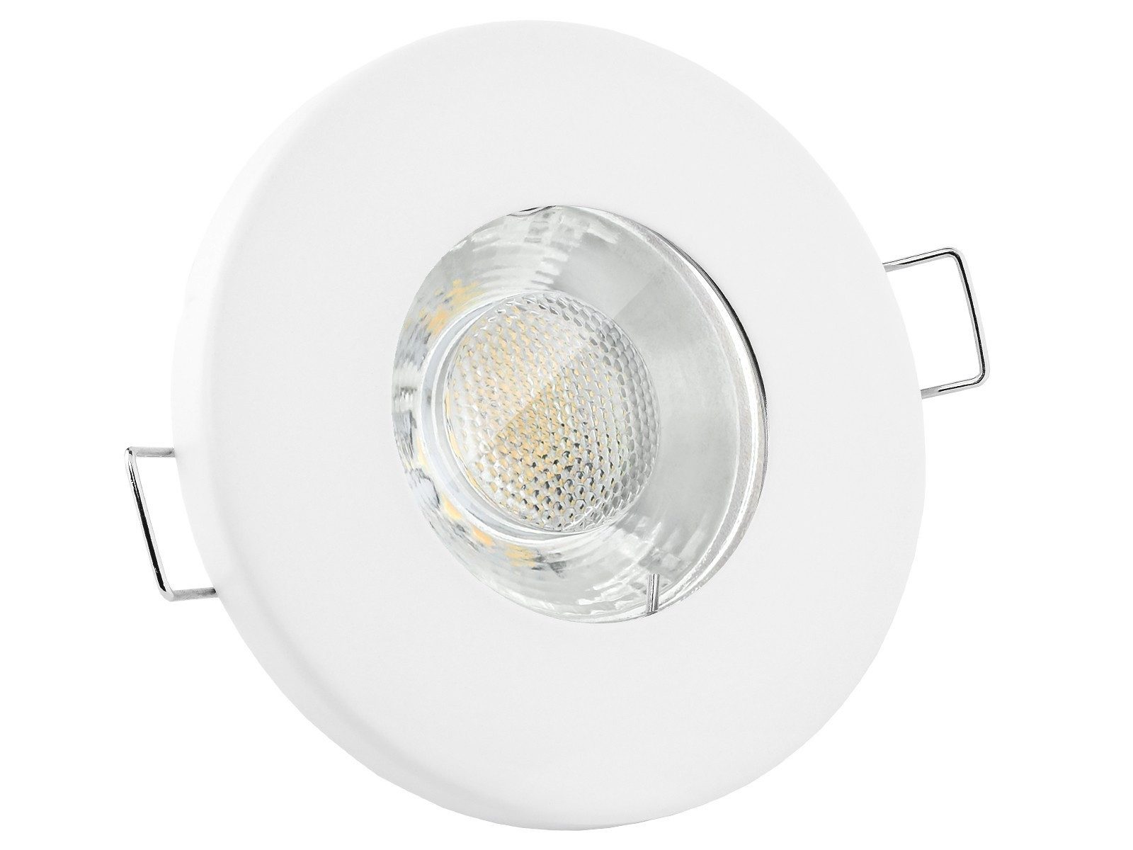 linovum LED Einbaustrahler Einbaustrahler IP65 GU10 LED 6W LumiFLEX Lichtfarbe warm neutral kalt, Neutralweiß, Warmweiß, Tageslichtweiß
