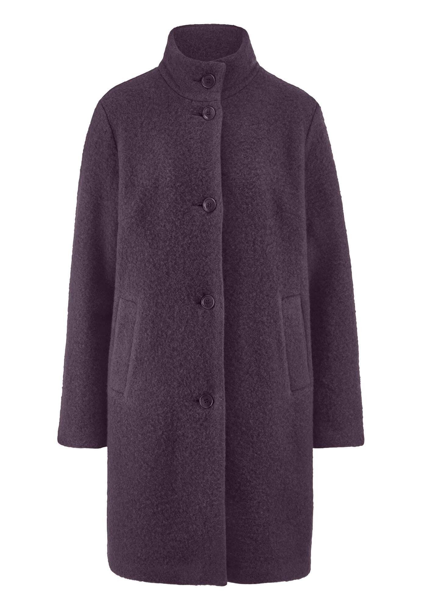 Hessnatur Wollmantel Regular aus reiner Bio-Merinowolle (1-tlg)
