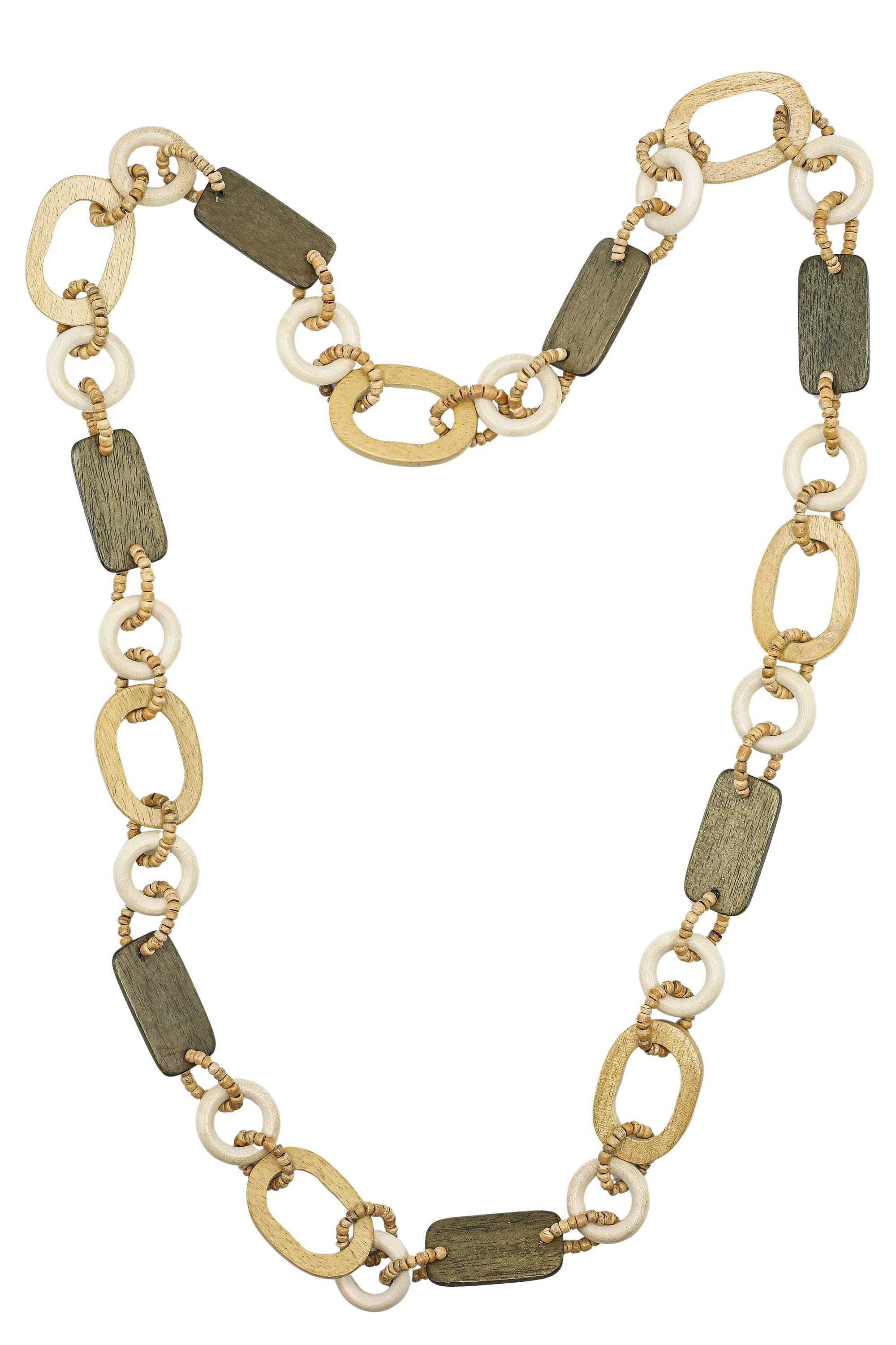 COLLEZIONE ALESSANDRO Lange Kette Wildwood, Lange Holzkette
