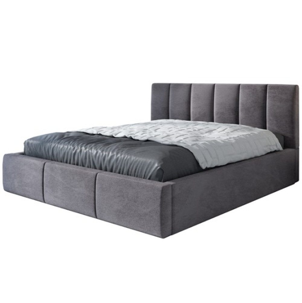 A&J MöbelLand GmbH Polsterbett LISI-OM mit Bettkasten und Lattenrost (TOP ANGEBOT! Inklusive Bettgestell, Große Auswahl an Farben und Größen), Bettkasten und Lattenrost inklusive