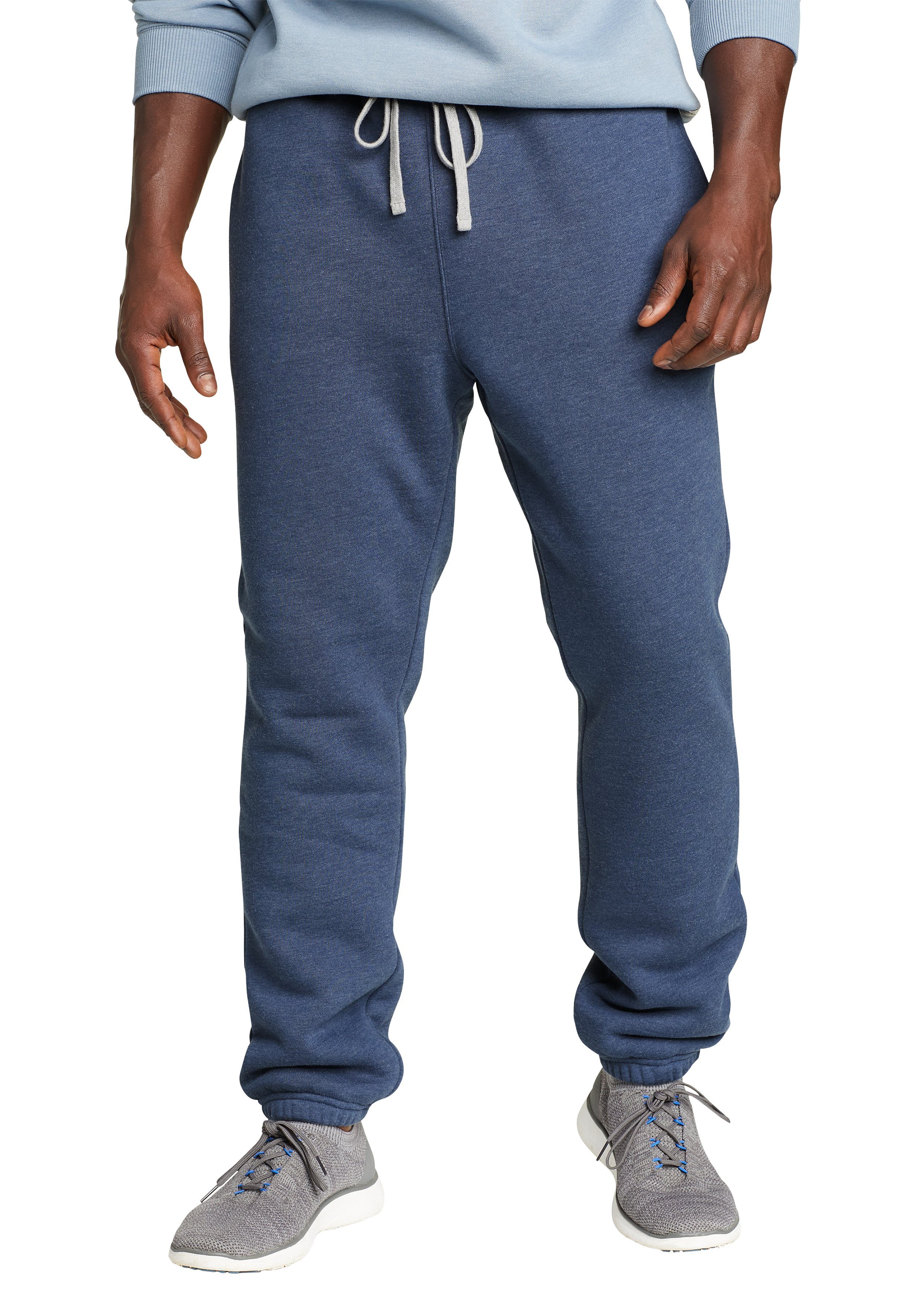 Eddie Bauer Jogginghose Signature Sweat Hose mit Sherpafutter Dusted Indigo / Rauchiges Indigo