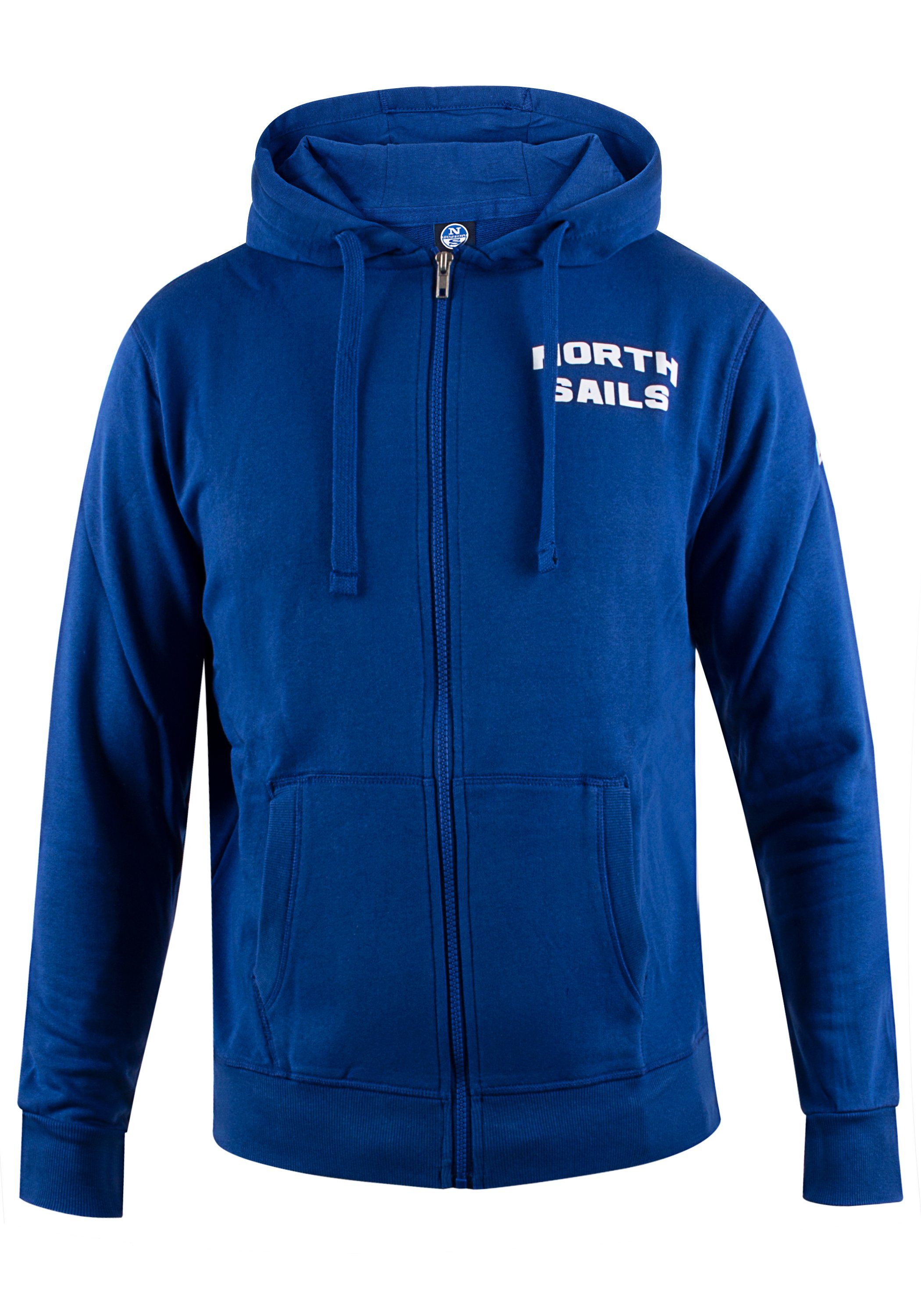 North Sails Kapuzensweatshirt North Sails Herren Hoodie HOODED FULL ZIP Blue