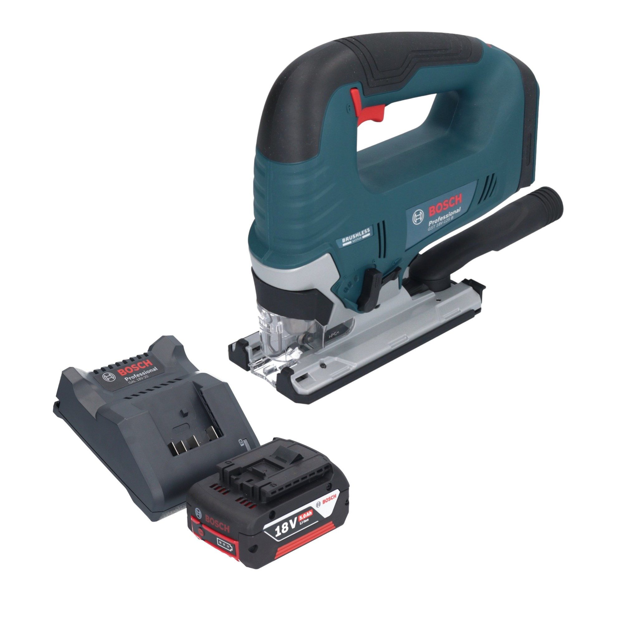 Bosch Professional Akku-Stichsäge Bosch GST 18V-125 B Professional Akku Stichsäge 18 V 125 mm Brushless