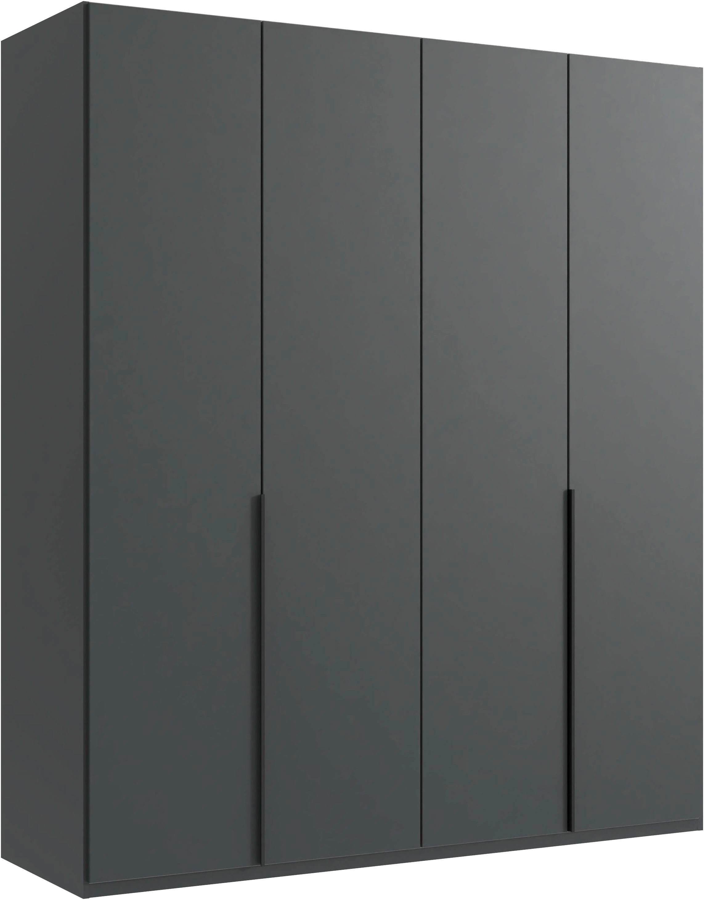 Wimex Kleiderschrank Mugano,in 5 Breiten,2 Höhen,2 Tiefen, viele Farben, Made in Germany (in Basic oder Premium Ausstattung) mit langen Griffen aus Metall, mit oder ohne Spiegel