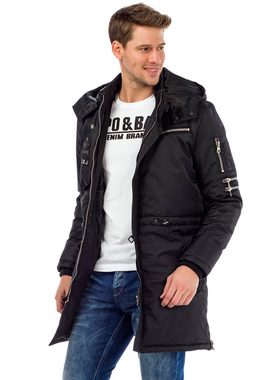 Cipo & Baxx Winterjacke mit abnehmbare Kapuze