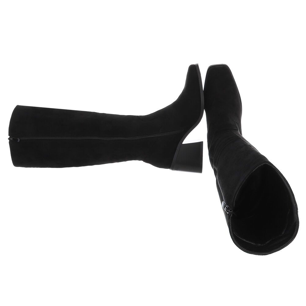 Ital-Design Elegante Blockabsatz-Stiefel für Damen im Alltag Stiefel (90793528) Blockabsatz Stiefel in Schwarz