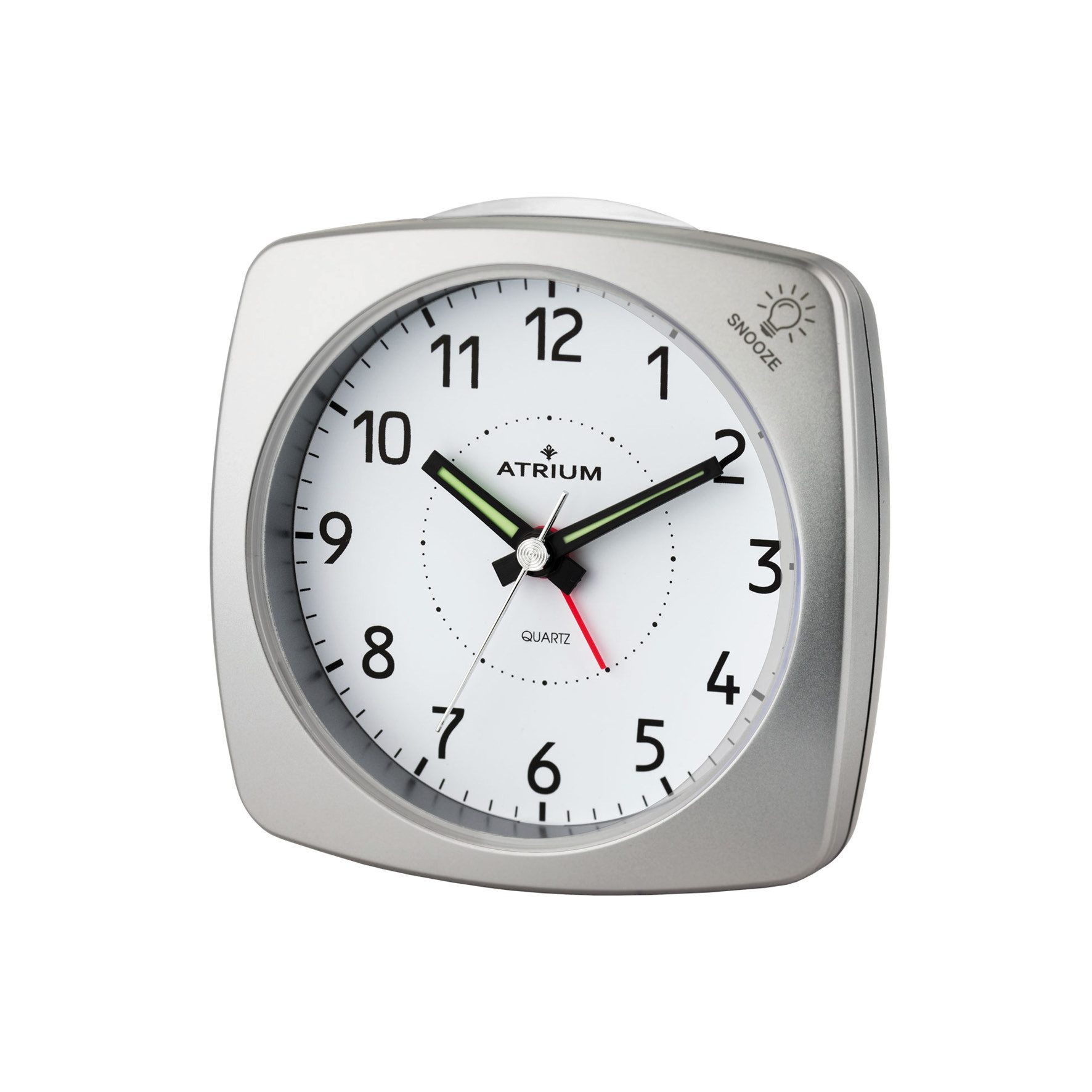 Atrium Quarzwecker A251 Analog Quarz ohne Ticken Licht Snooze Klassisch Modern