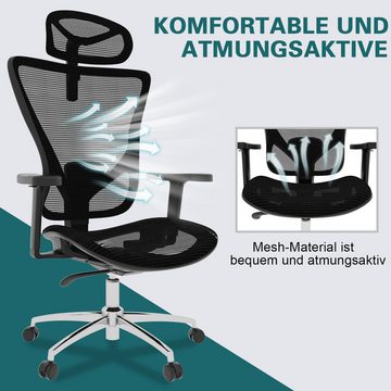 HOMALL Bürostuhl Ergonomischer Bürostuhl mit 3D-verstellbaren Armlehnen