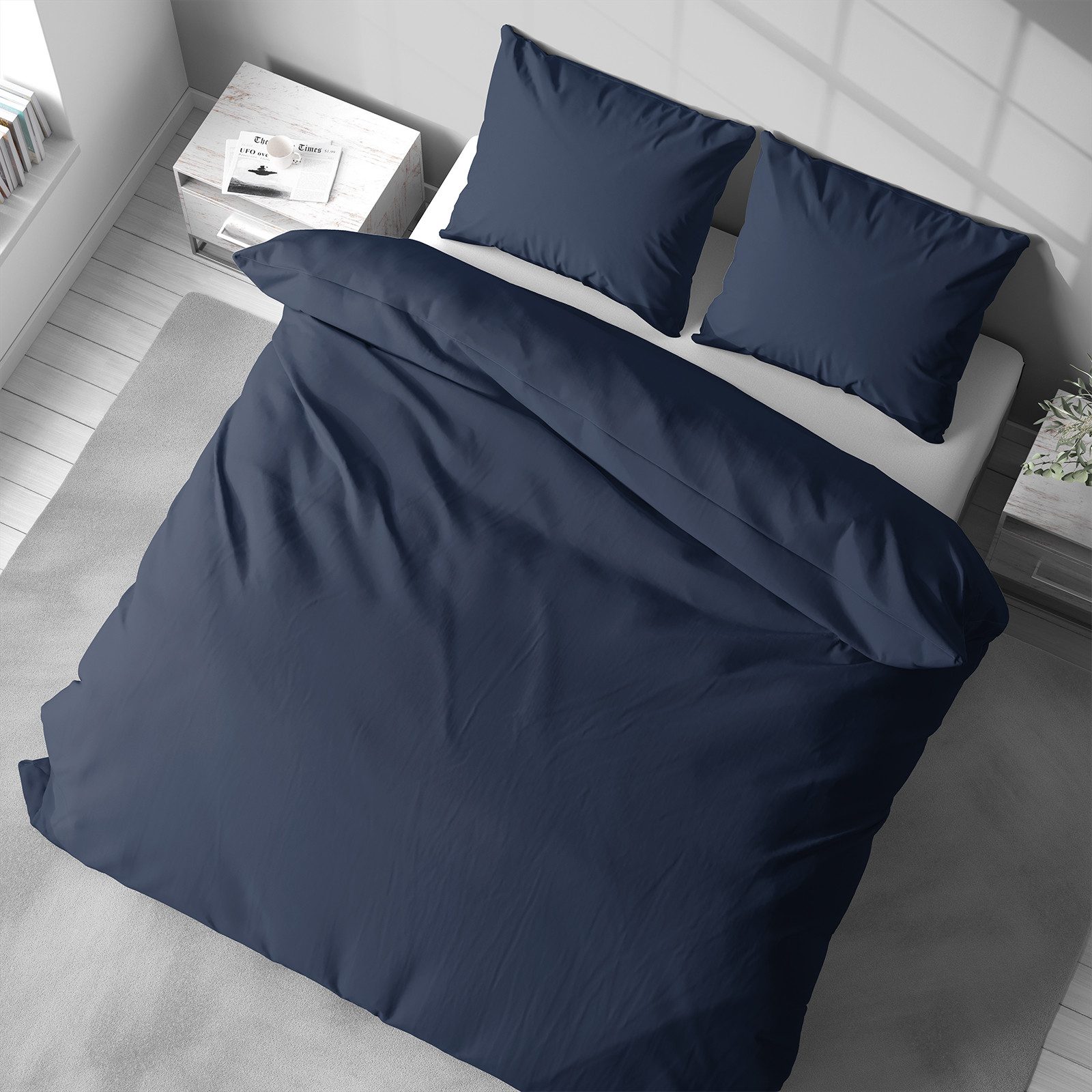 Visaggio Bettwäsche Mikrofaser Uni 135x200 155x220 günstig online kaufen
