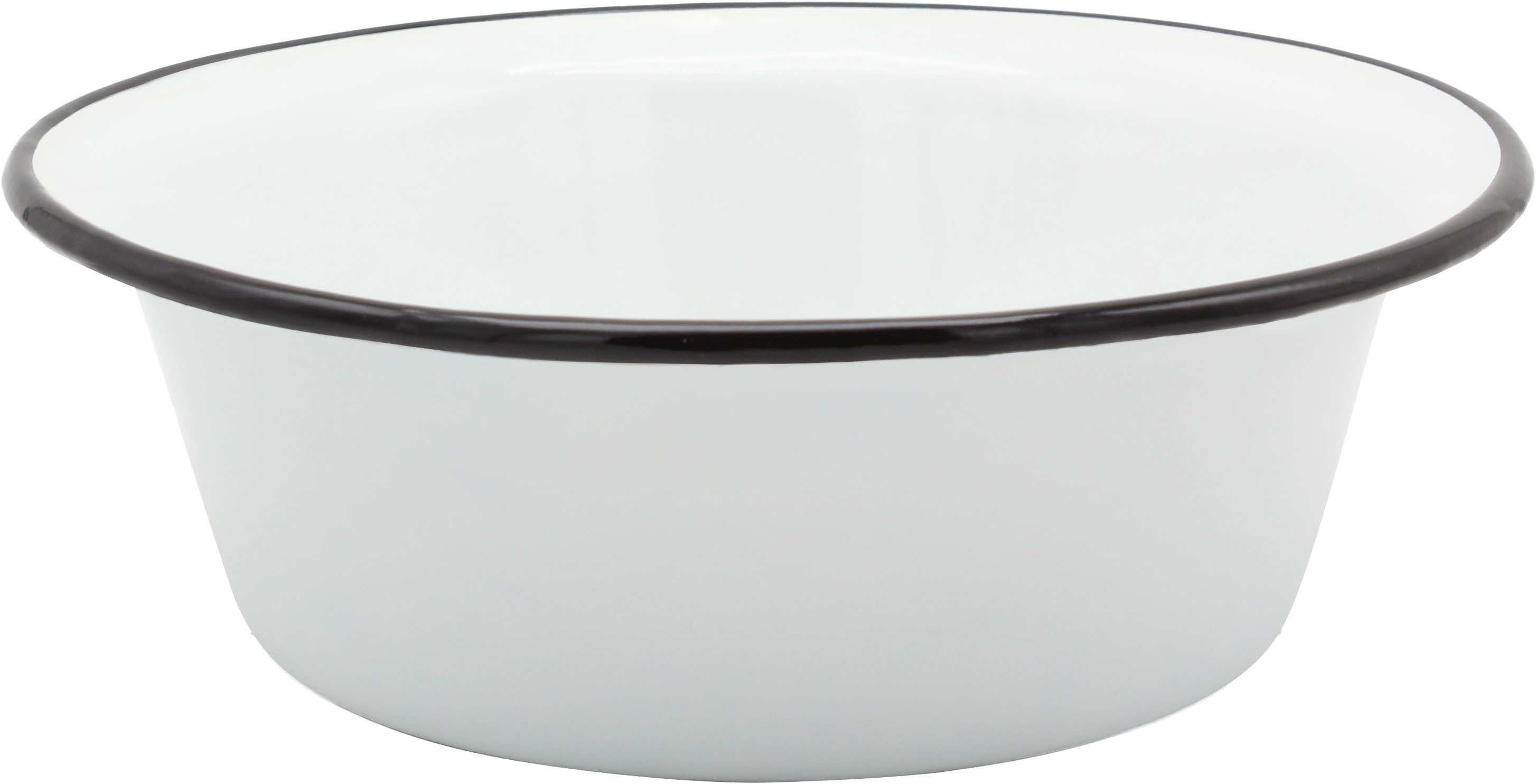 Krüger Schüssel Emaille-Schüssel, Emaille, (1-tlg), emailliert, geruchsneutral, geschmacksneutral, kratzfest, schnittfest