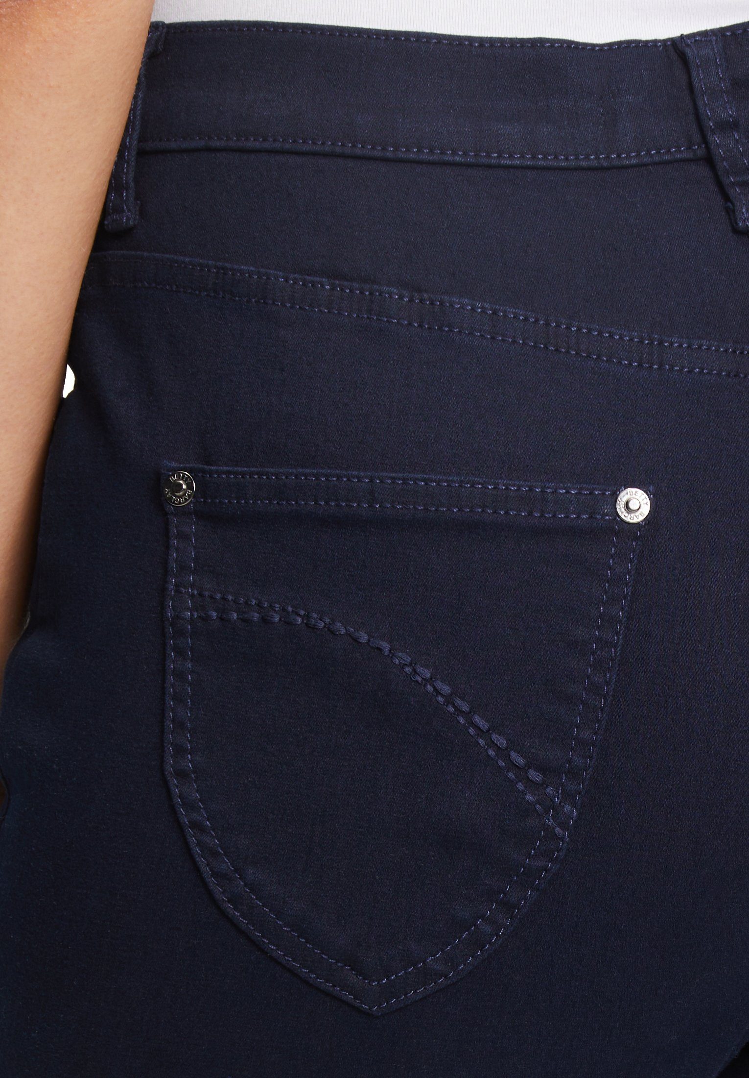 Regular-fit-Jeans Dark Blue Barclay mit Betty Bund hohem Denim