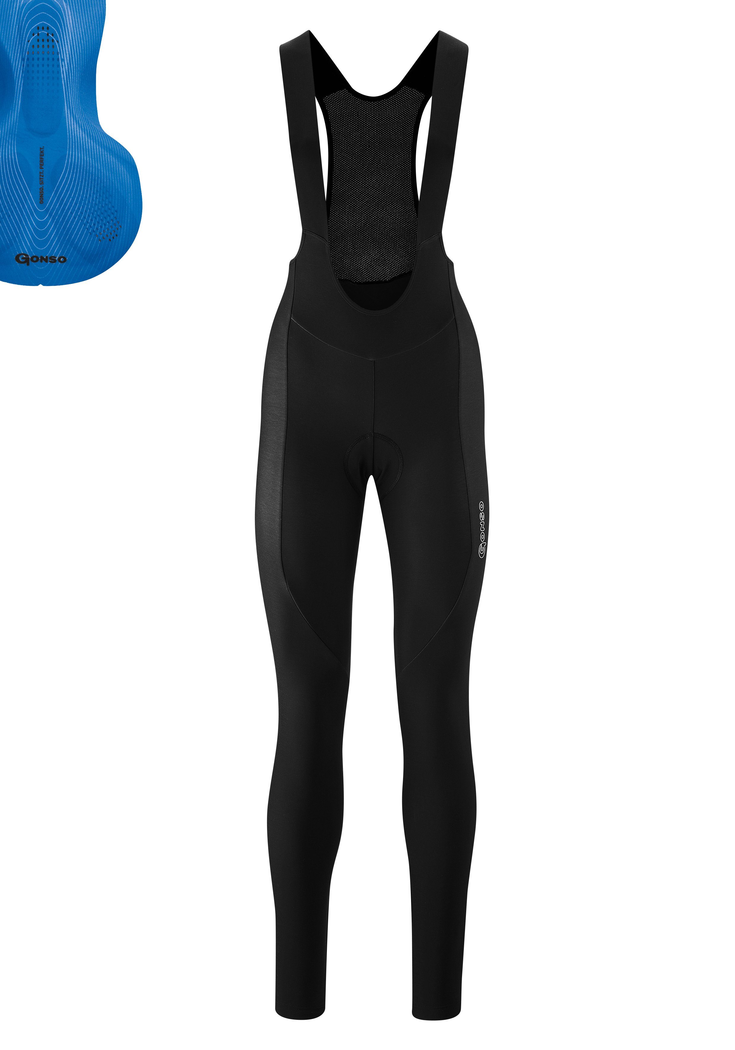 SITIVO Fahrradhose BIB TI Gonso Thermobalance optimale Hohe Blau Bewegungselastizität und W