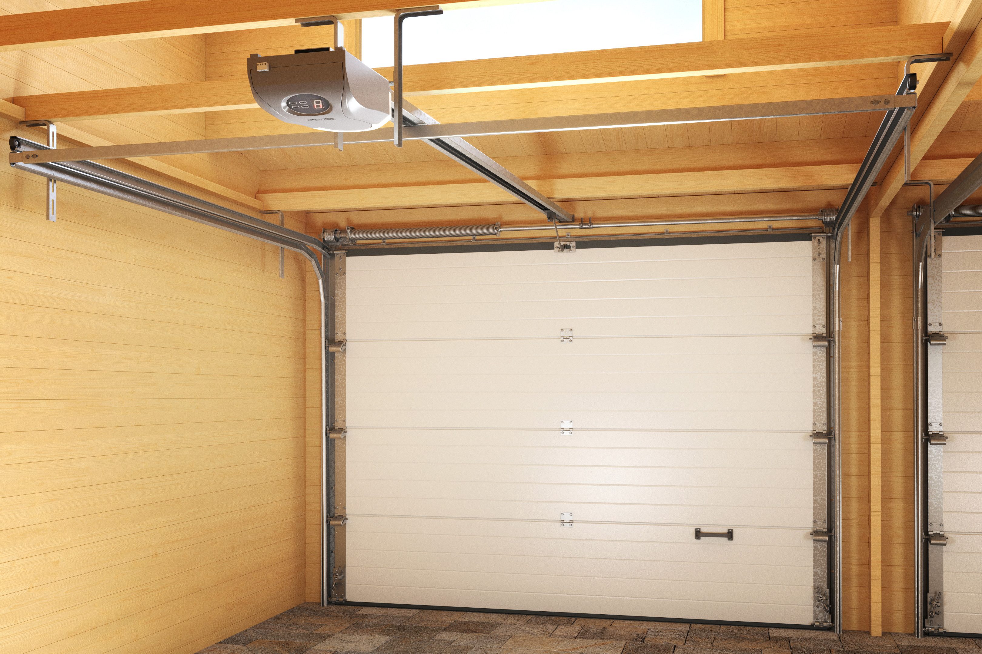 Nordic Holz Garage HAWAII, BxT: 820x579 cm, 205 cm Einfahrtshöhe, mit Sektionaltor