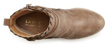 LASCANA High-Heel-Stiefelette im Vintage-Look mit bequemen Blockabsatz, Ankle Boot, Stiefel