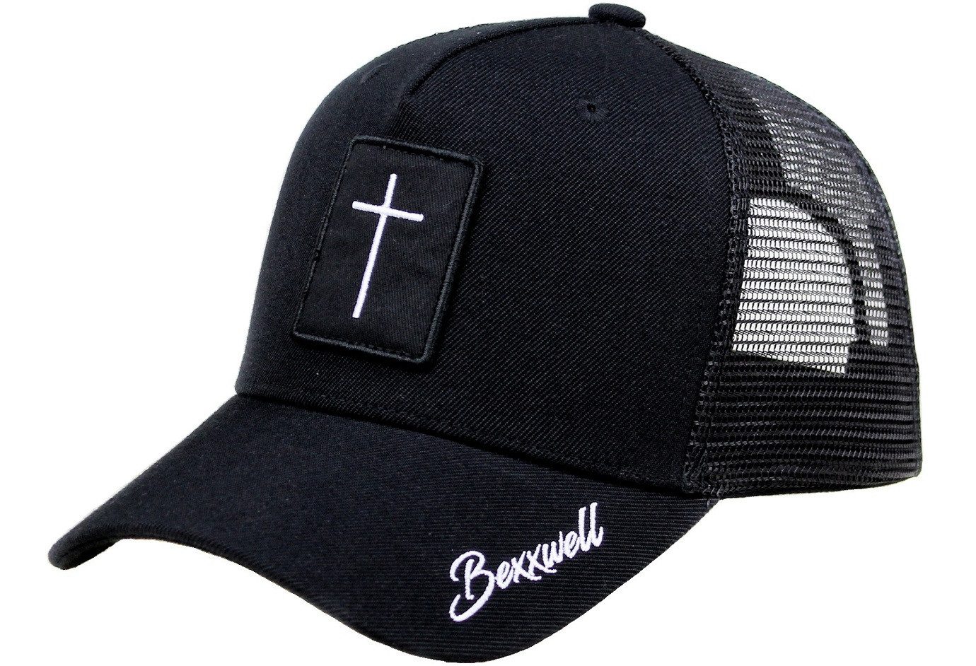 Bexxwell Trucker Cap mit Kreuz-Patch (optimale Passform, Unisex) günstig online kaufen